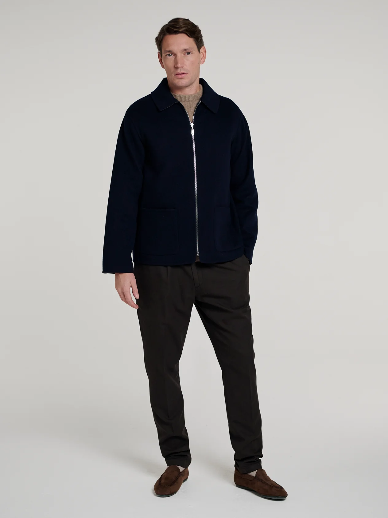 Navy/Grey Double Face Reversible Jacket - Image 12
