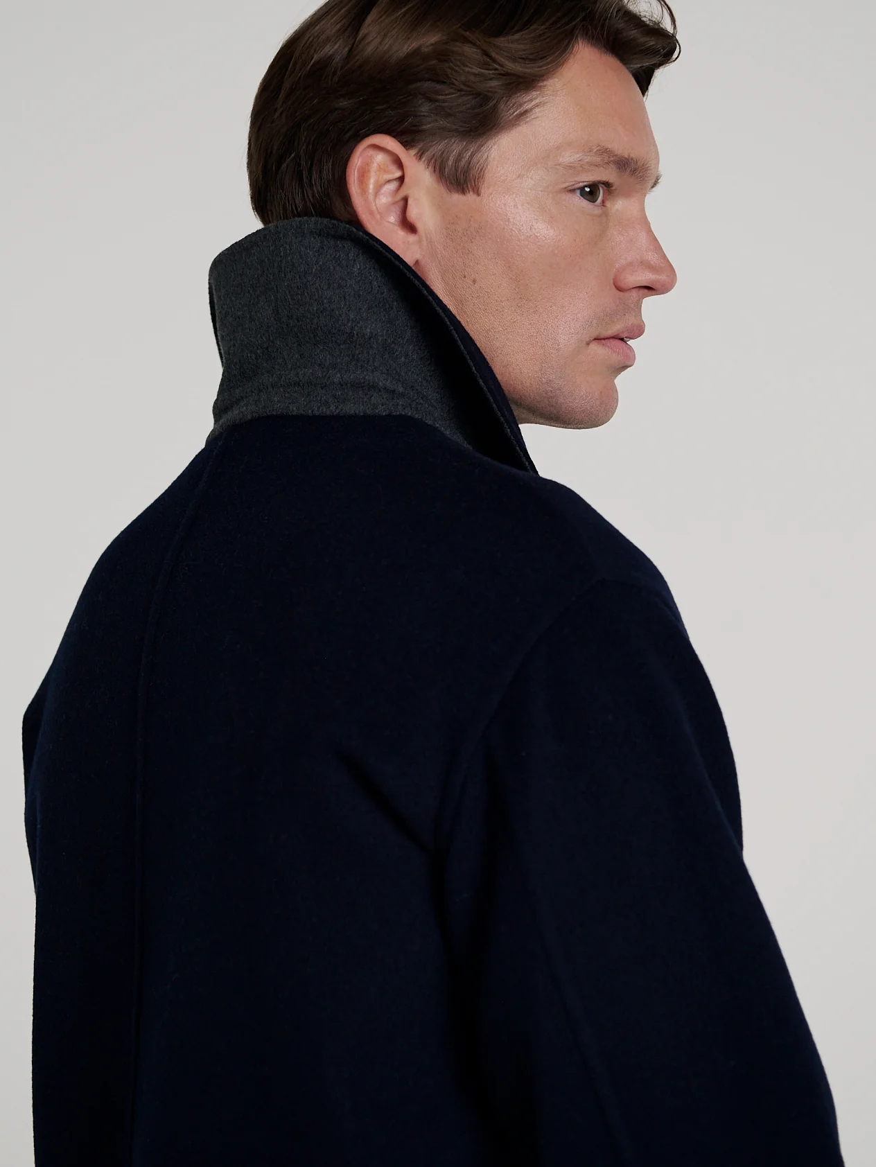 Navy/Grey Double Face Reversible Jacket - Image 13