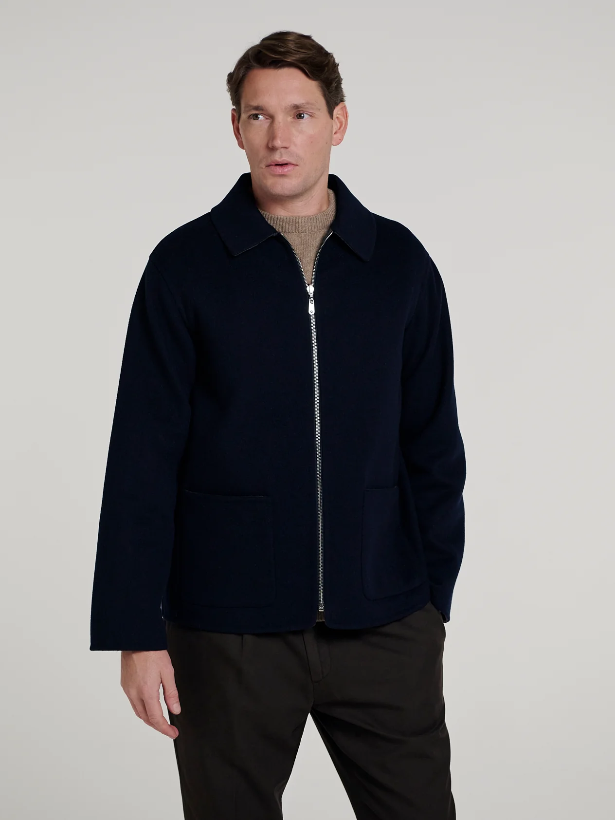 Navy/Grey Double Face Reversible Jacket - Image 3