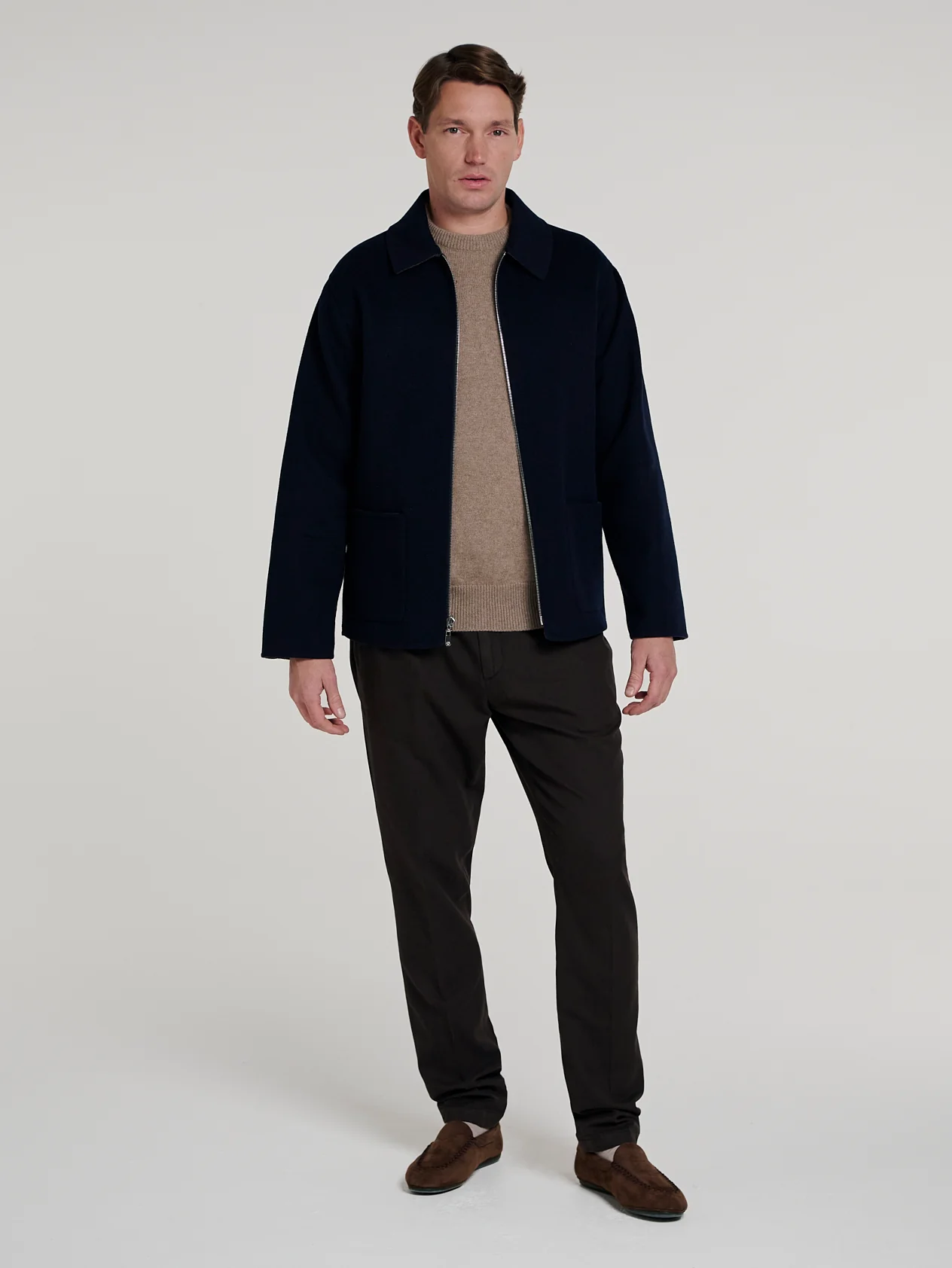Navy/Grey Double Face Reversible Jacket - Image 5
