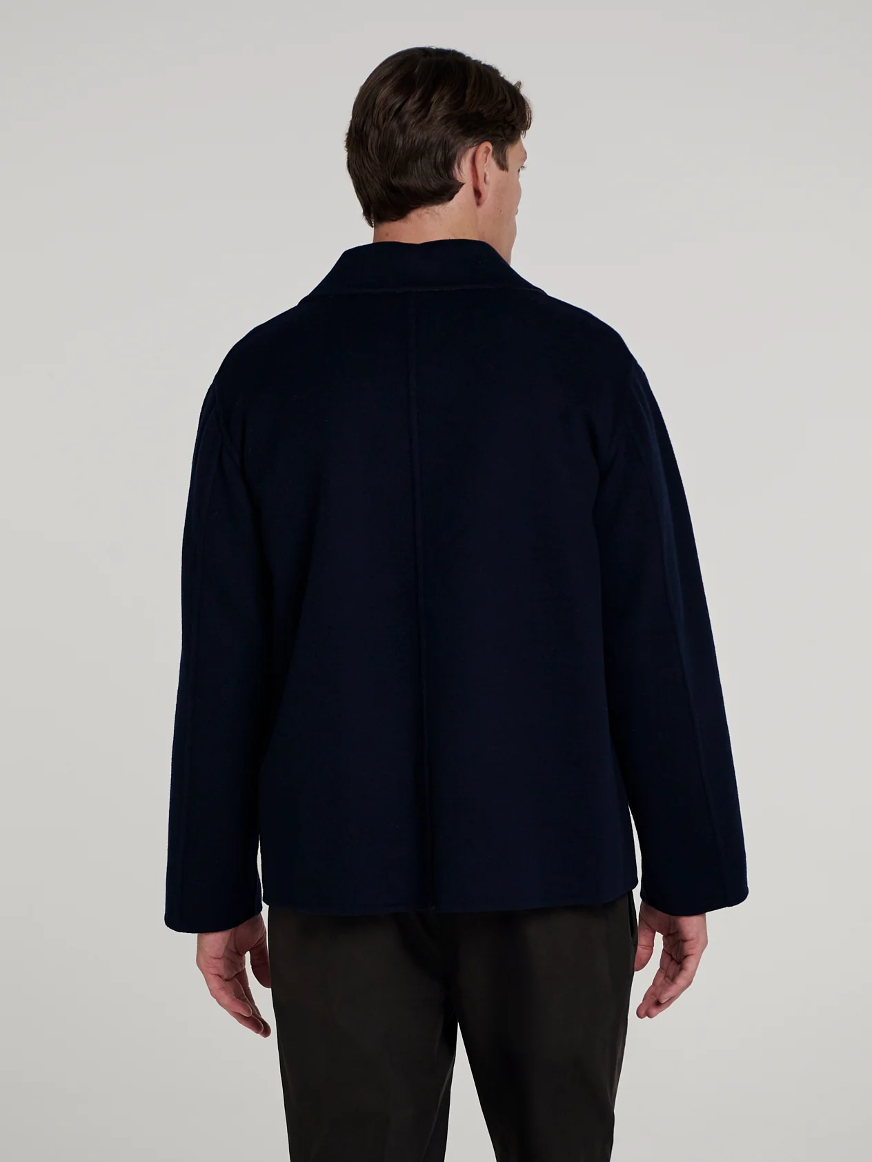 Navy/Grey Double Face Reversible Jacket - Image 6