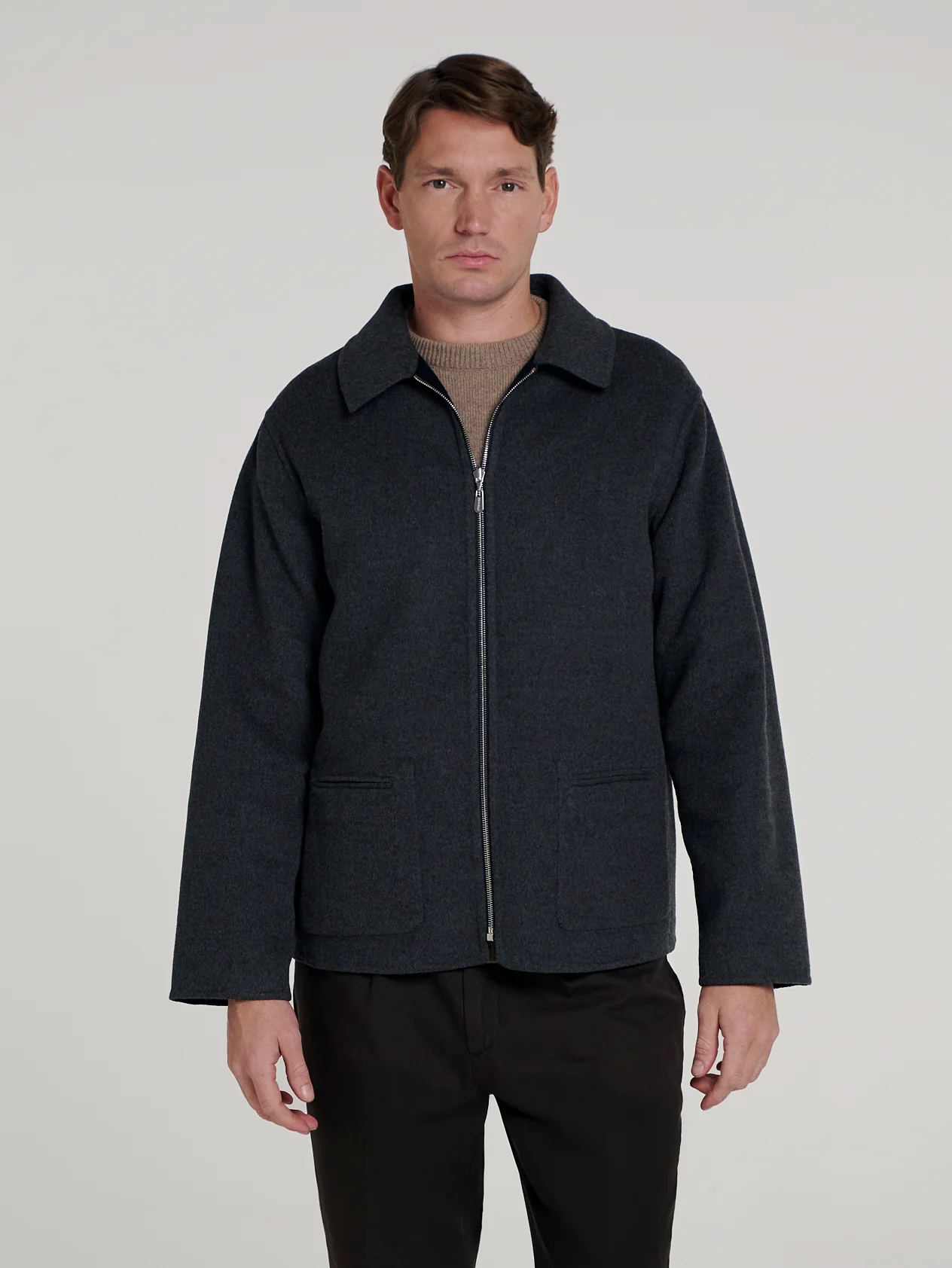 Navy/Grey Double Face Reversible Jacket - Image 7