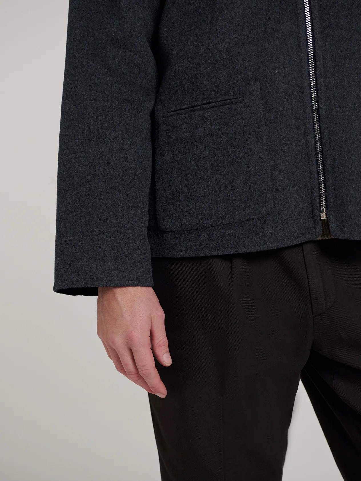 Navy/Grey Double Face Reversible Jacket - Image 9