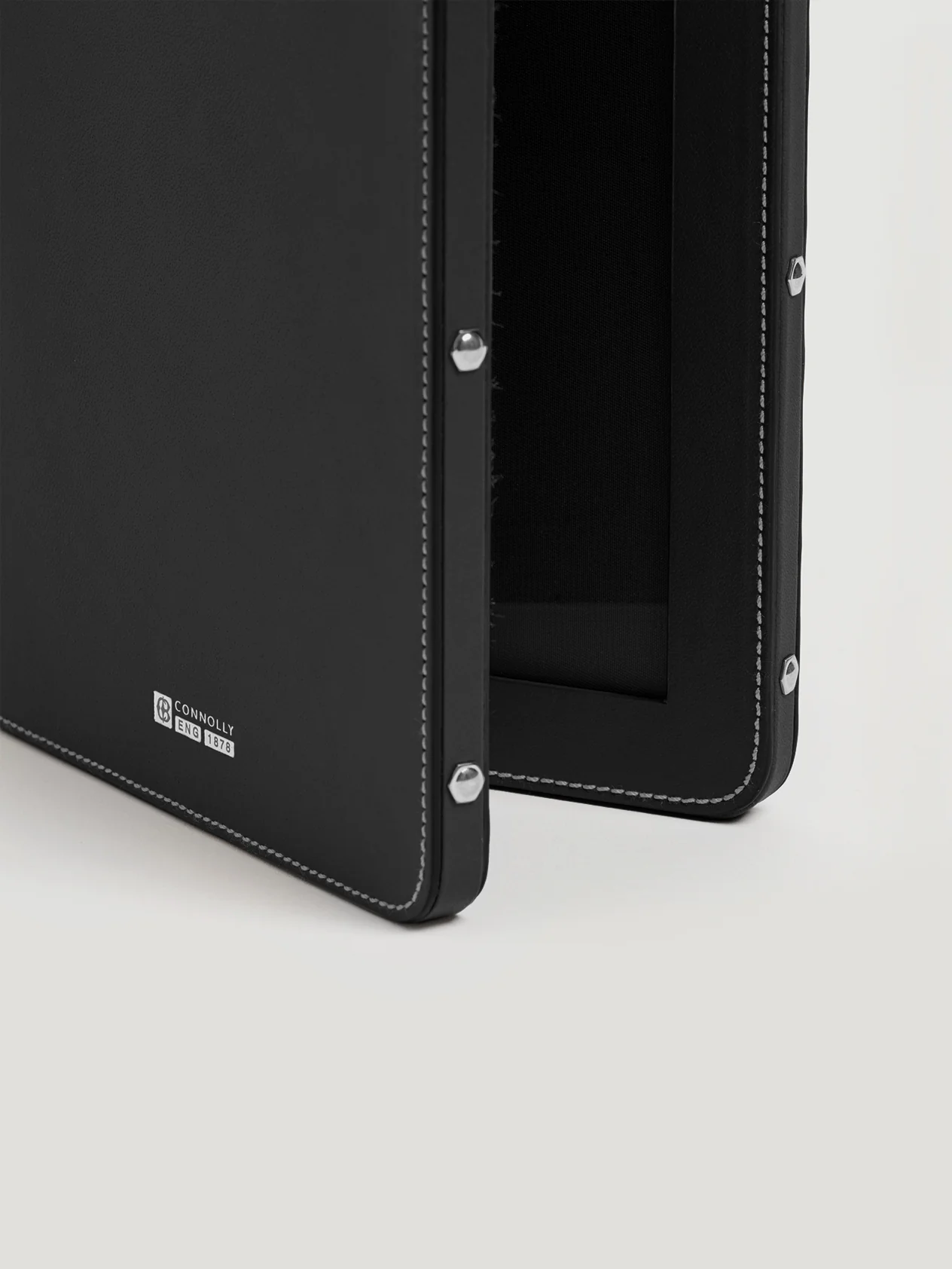 Black Leather Double Photo Frame - Image 2