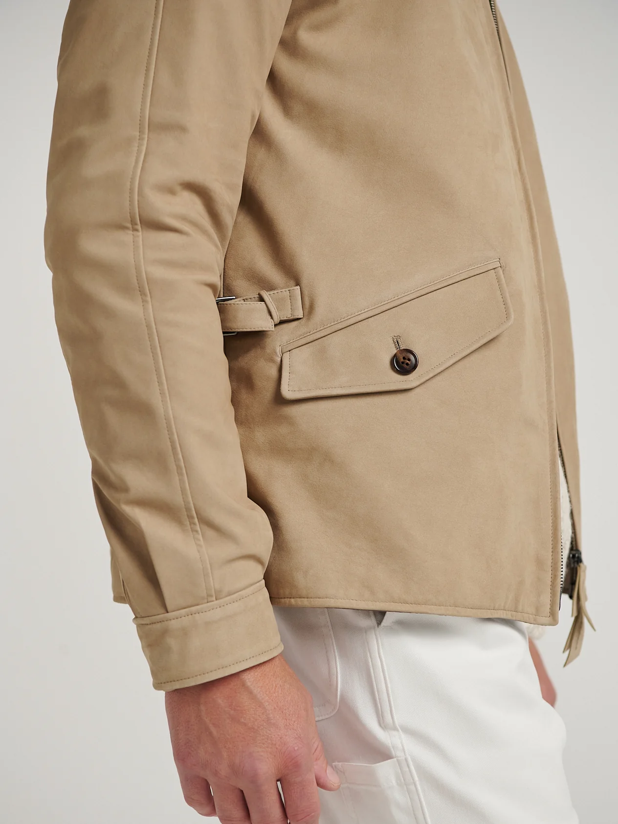 Beige Driving Blouson - Image 10