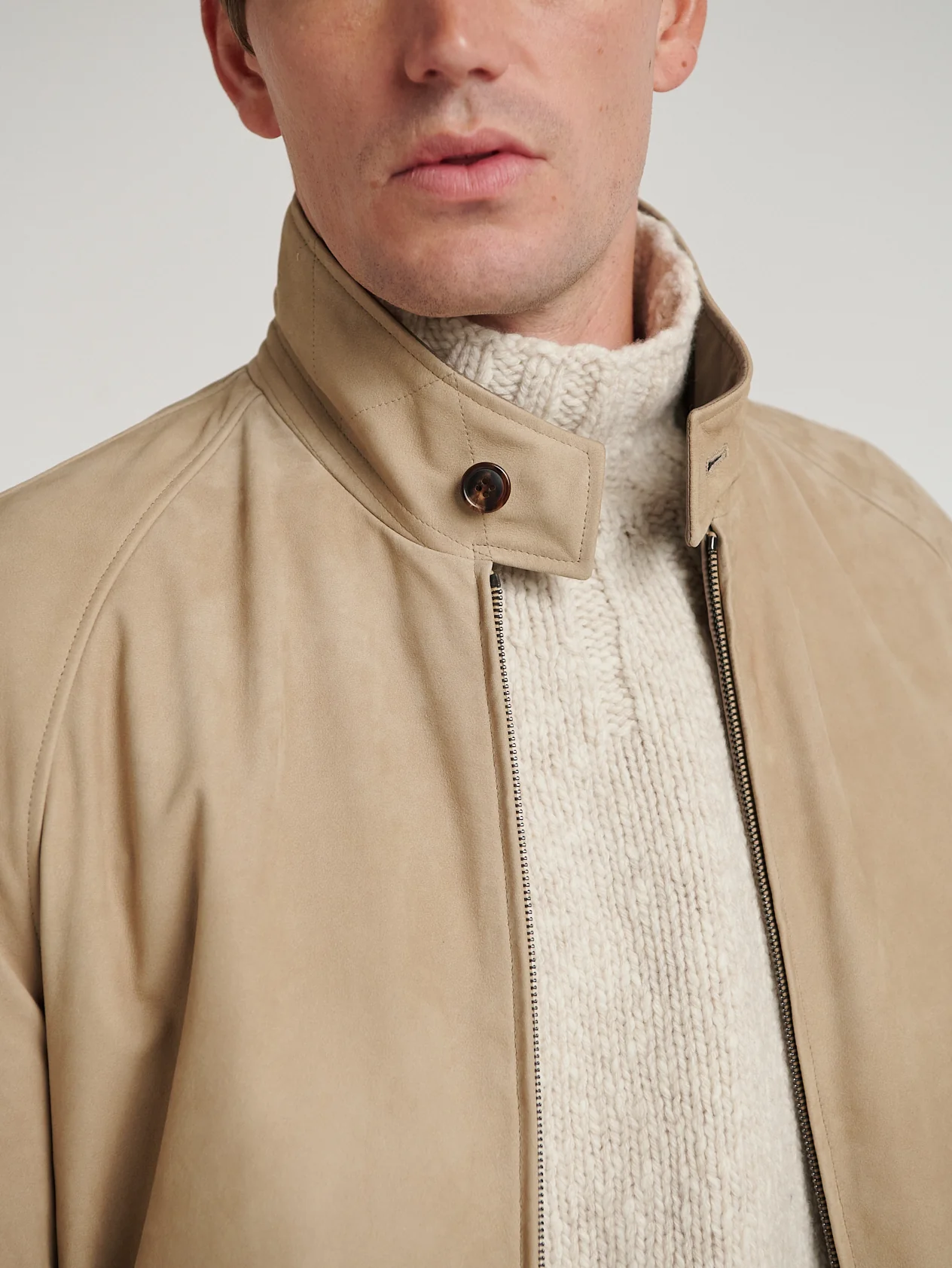 Beige Driving Blouson - Image 3