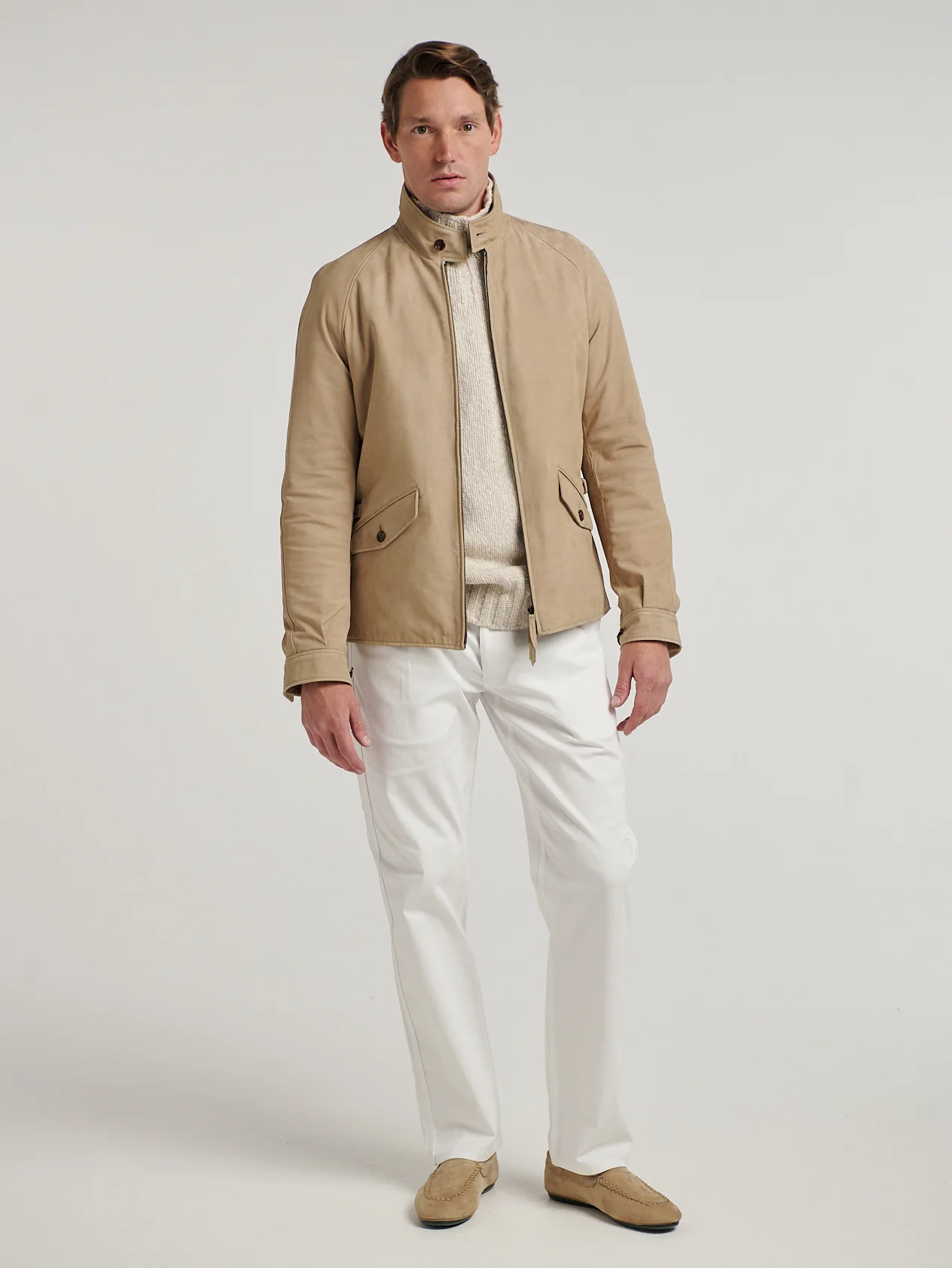 Beige Driving Blouson - Image 7