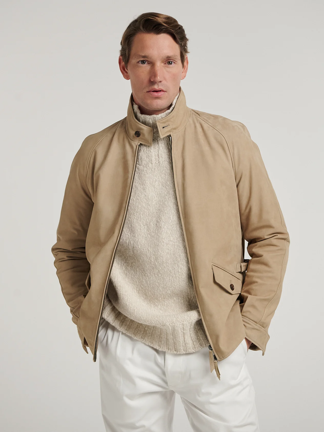 Beige Driving Blouson - Image 8