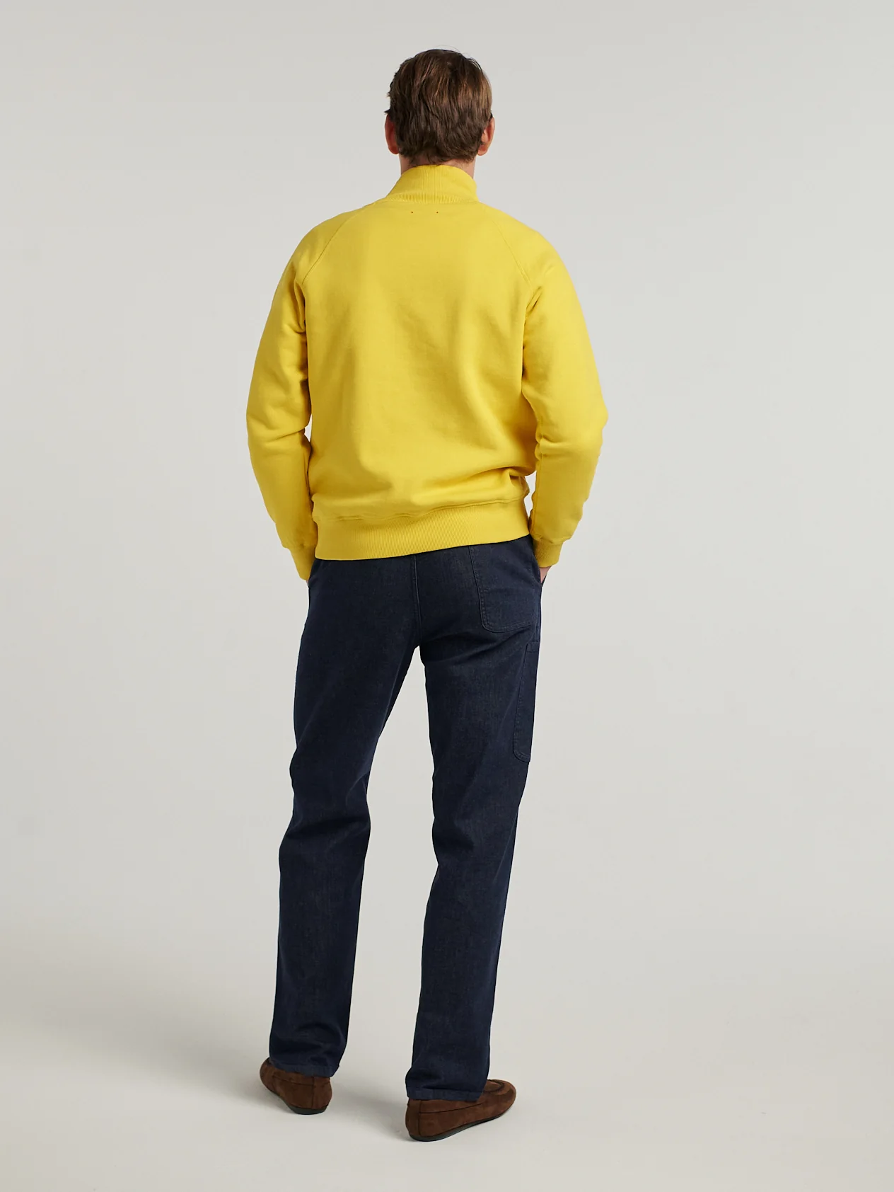 Yellow Embroidered Driving Sweatshirt - Image 12