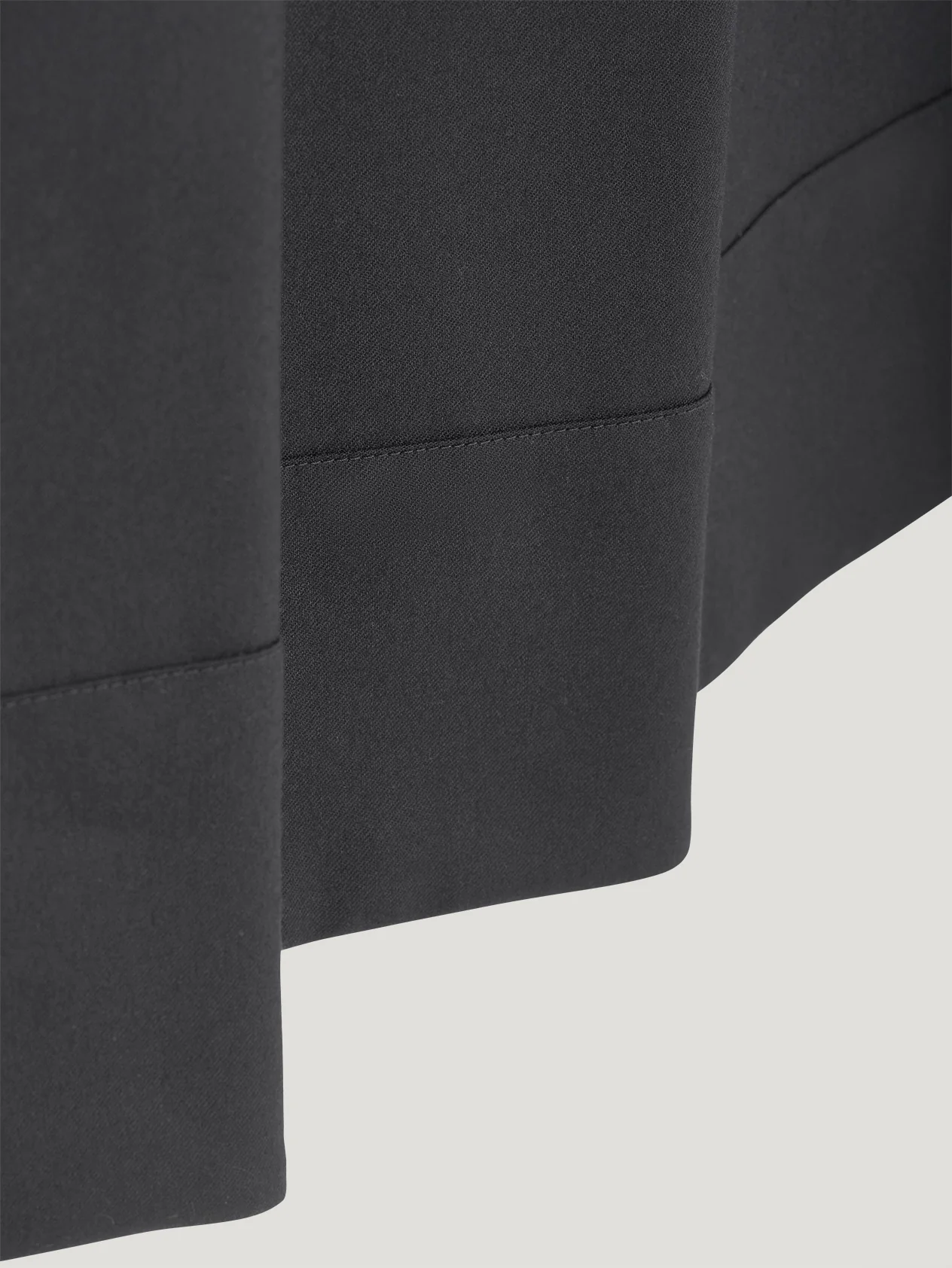 Black Flannel Pleated Skirt - Image 3