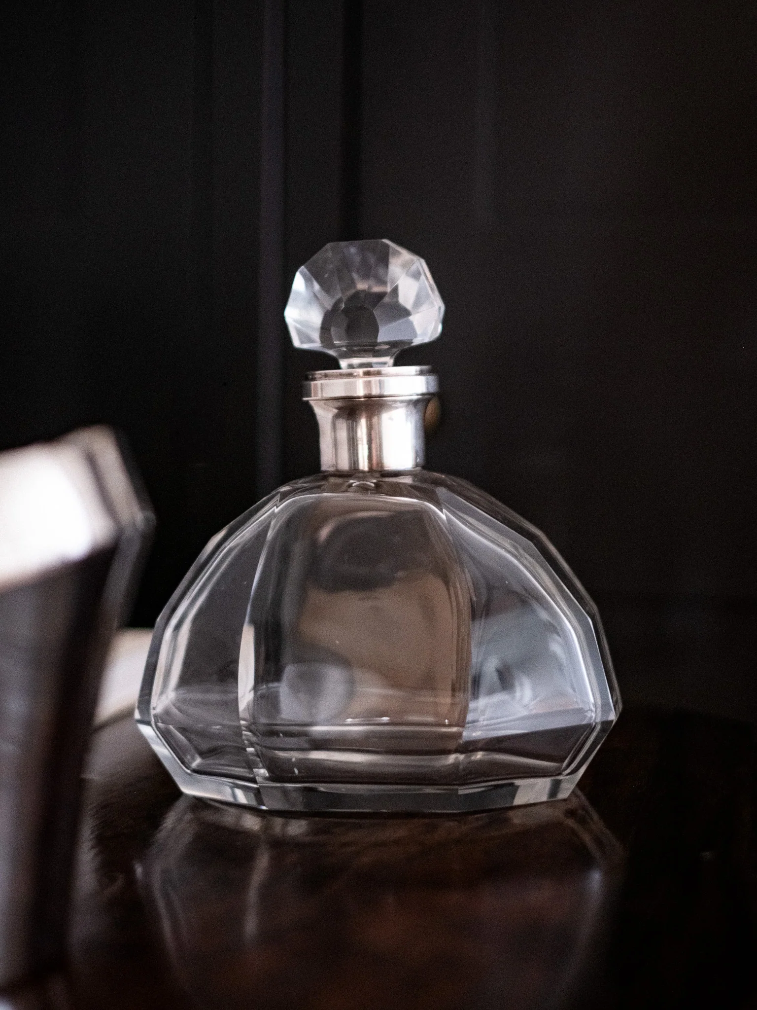 French Art Deco Fan Decanter - Image 4