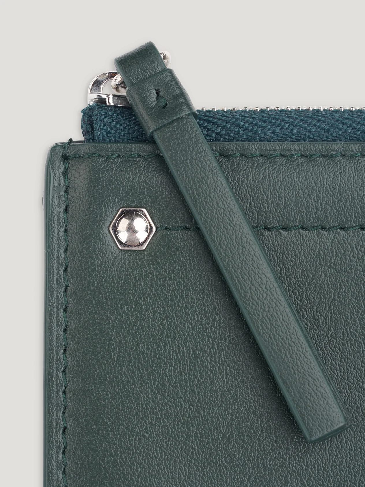 Dark Green Hex Half Medium Wallet 1945 - Image 2