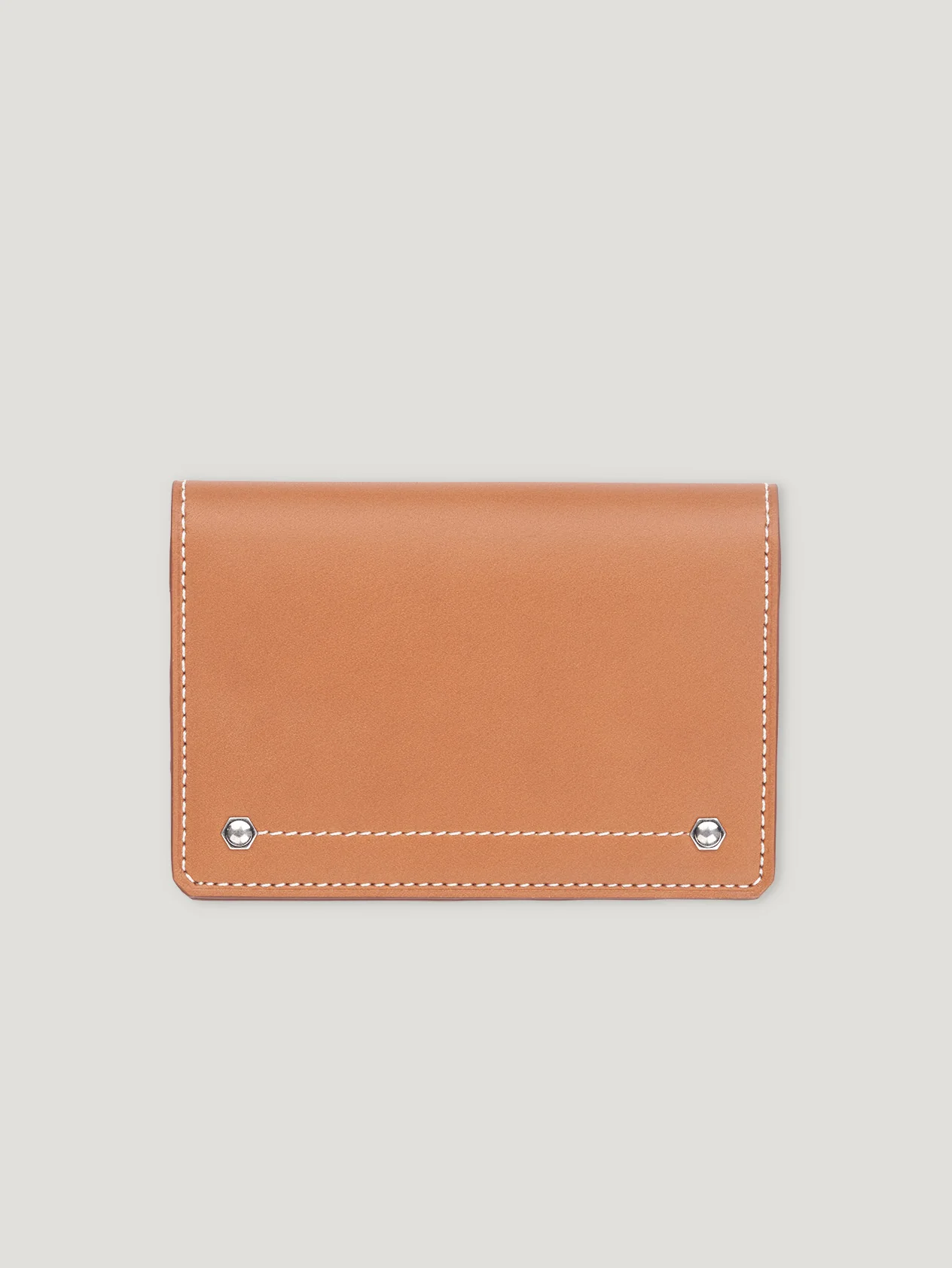 Tan Hex Folded Credit Card Case 1904