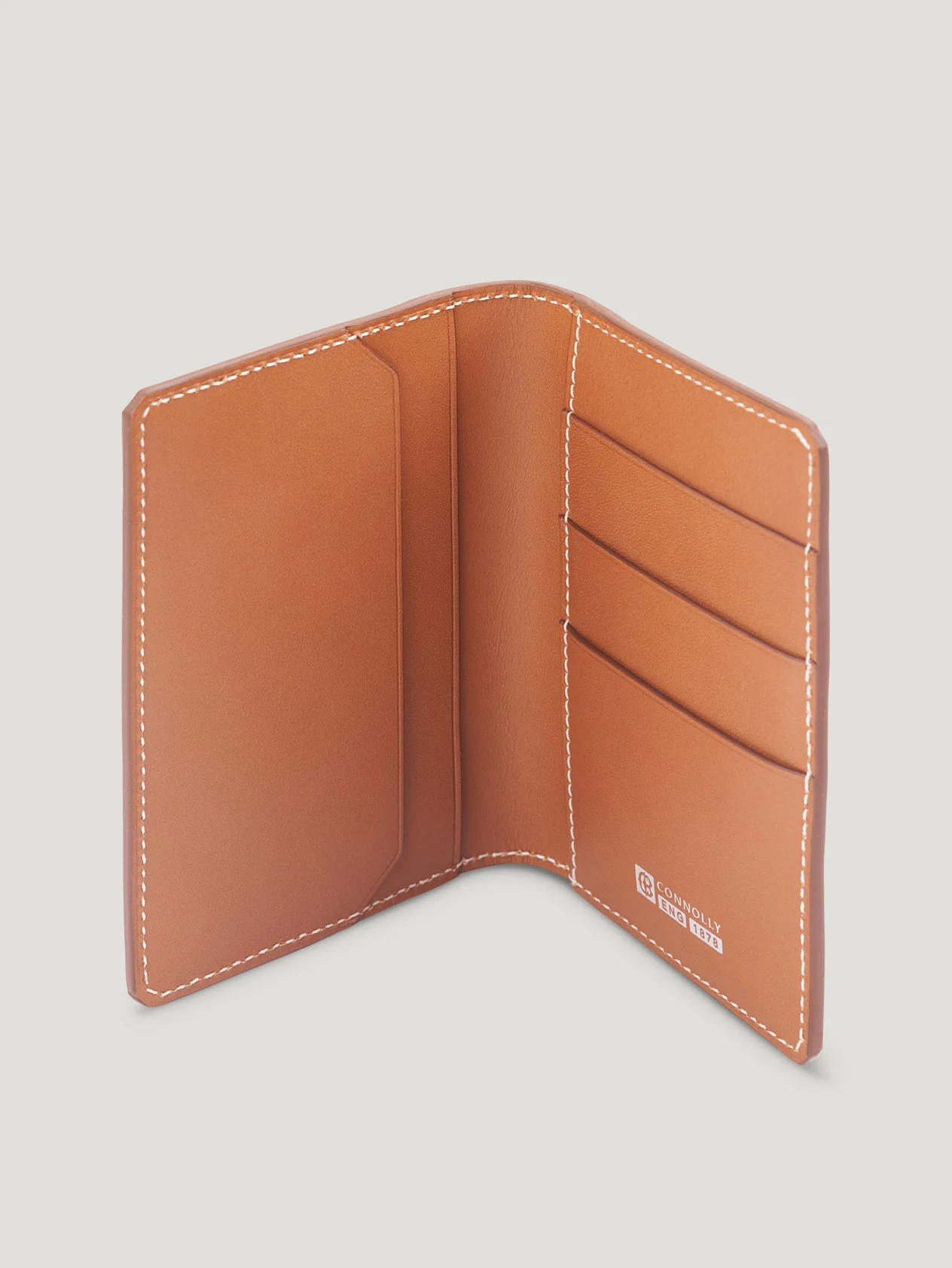 Tan Hex Folded Credit Card Case 1904 - Image 2