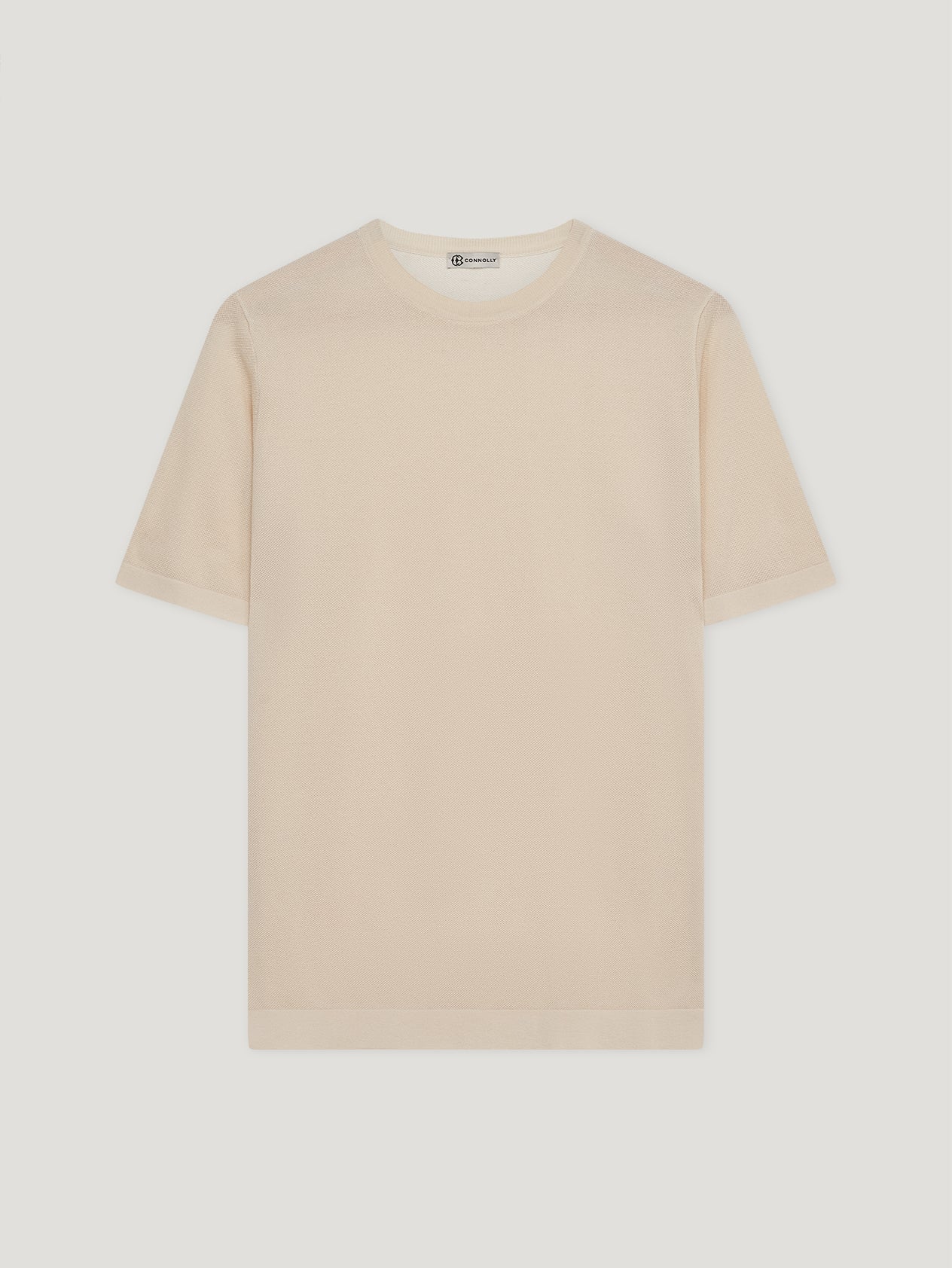 Ecru Honeycomb Tee-Shirt