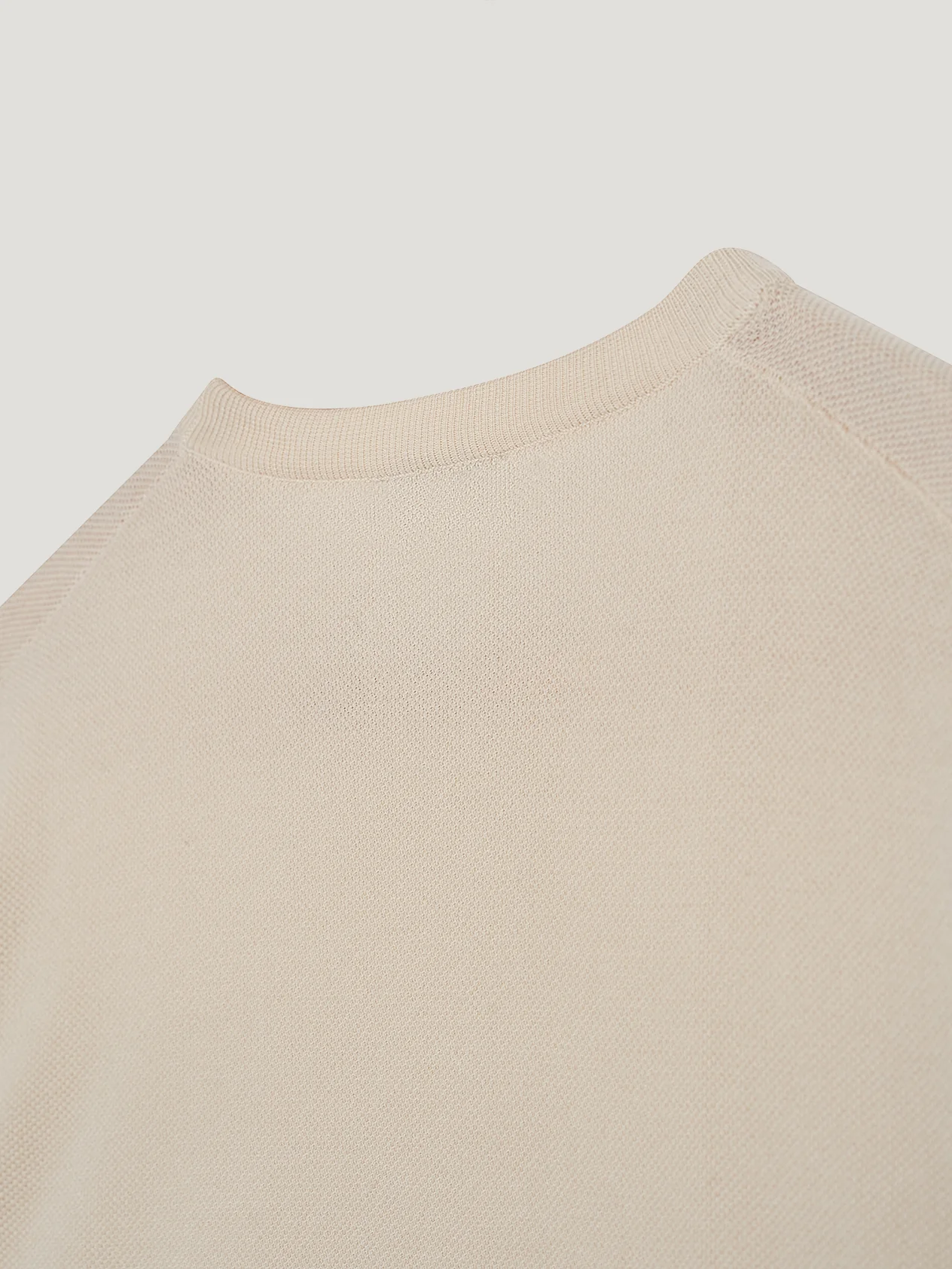 Ecru Honeycomb Tee-Shirt - Image 2