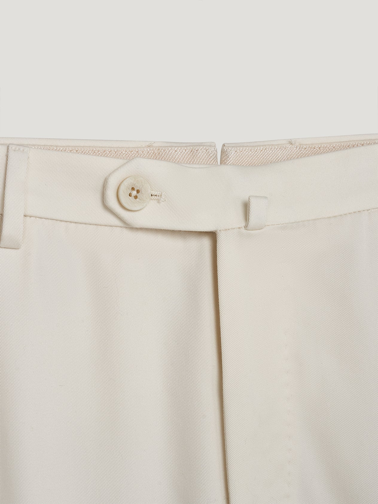 White Japanese Twill Trousers - Image 2