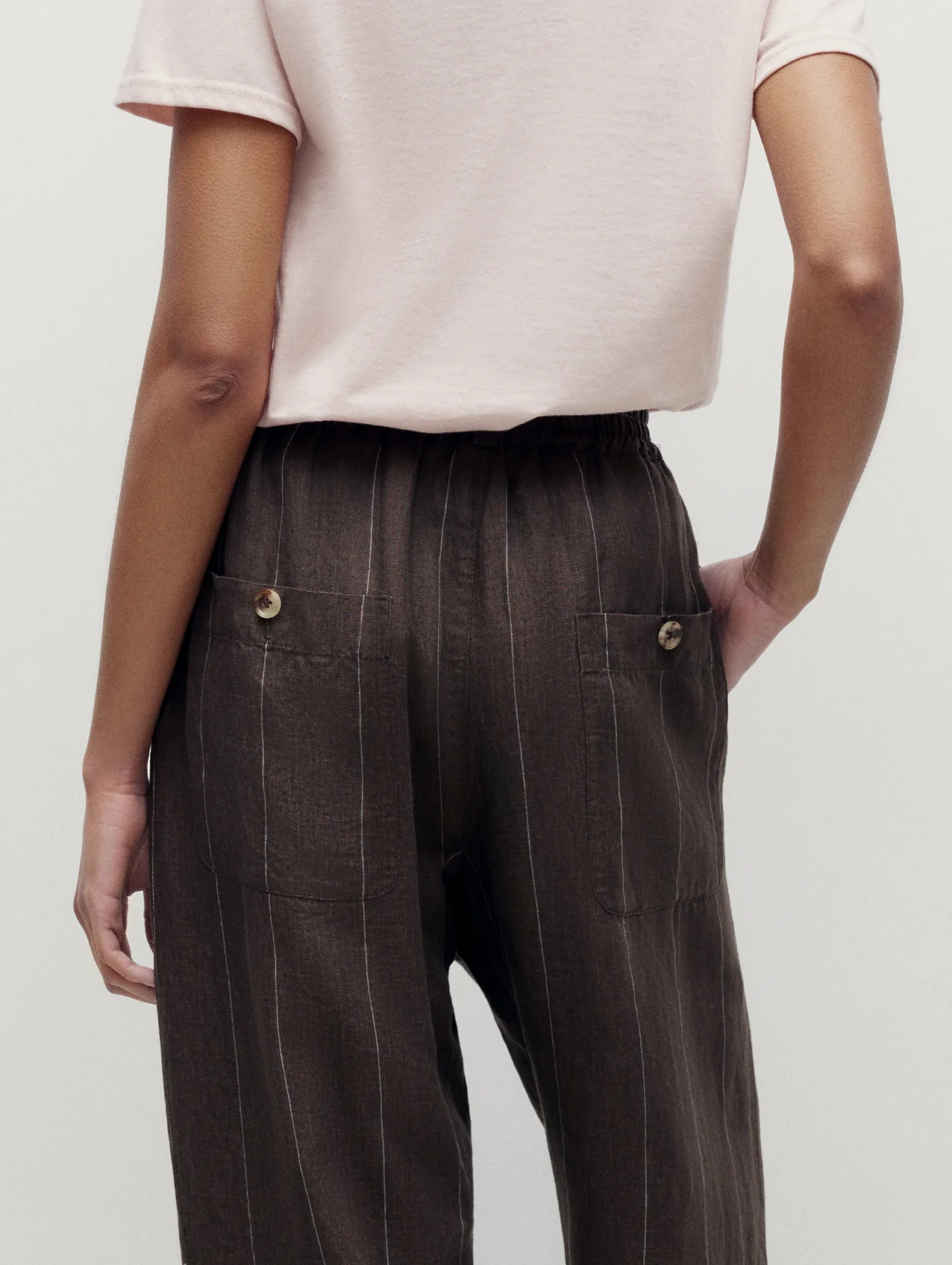 Brown Joes Linen Trousers - Image 11