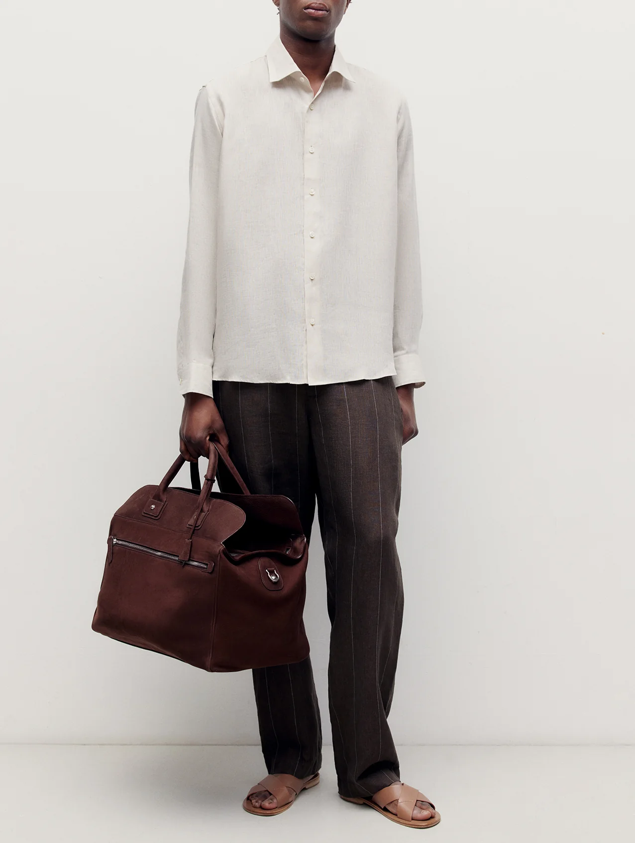 Brown Joes Linen Trousers - Image 8
