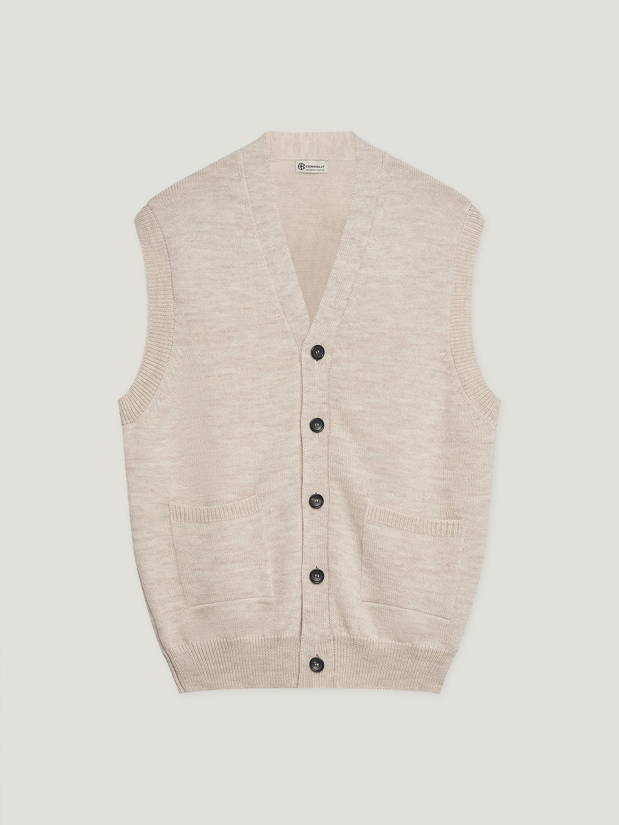 Natural Knit Waistcoat - Image 3