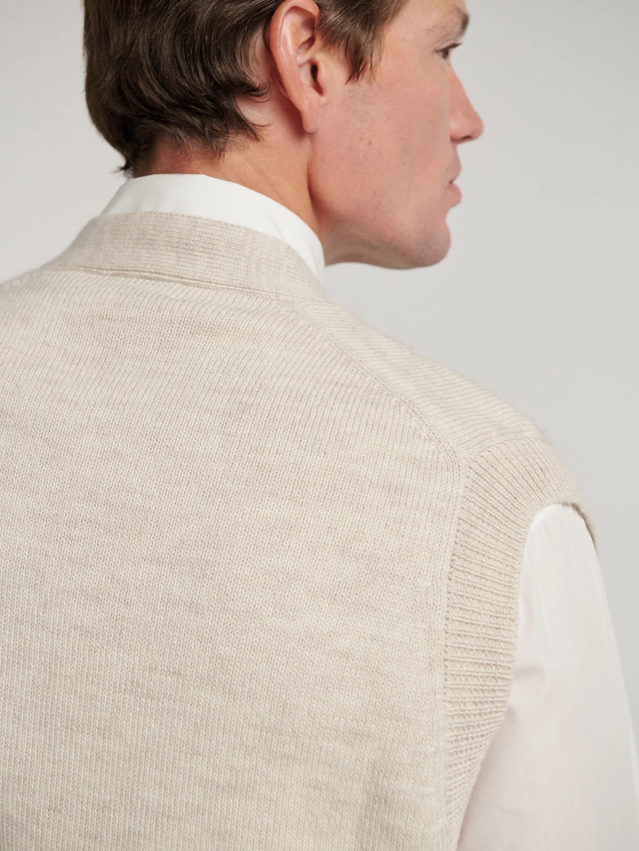 Natural Knit Waistcoat - Image 7