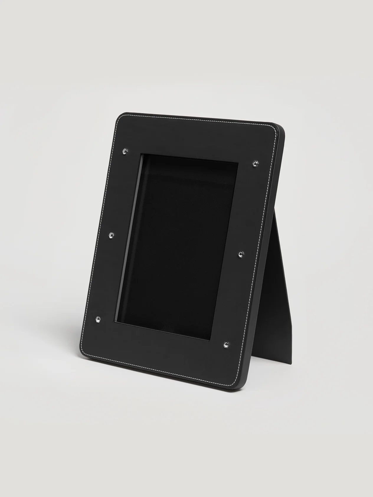 Black Leather Large Photo Frame