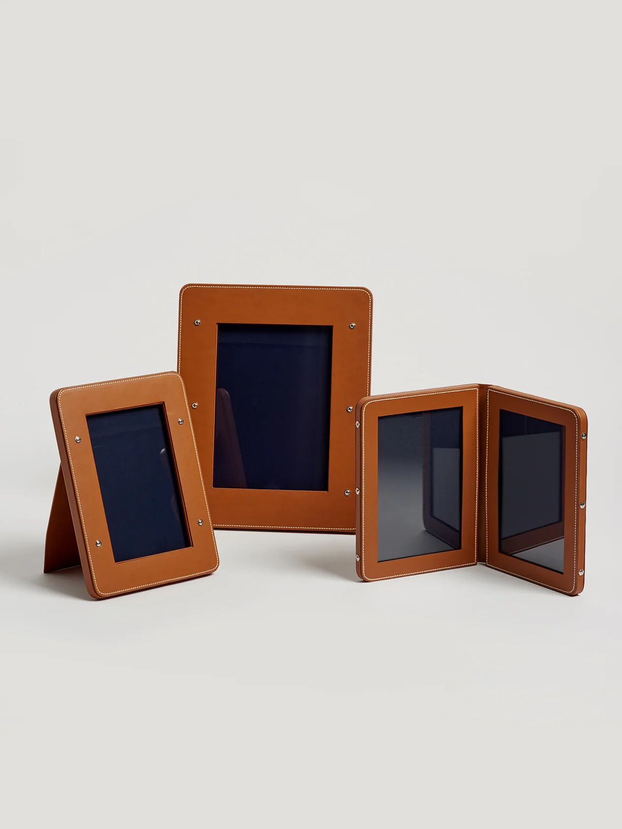 Tan Leather Large Photo Frame - Image 2