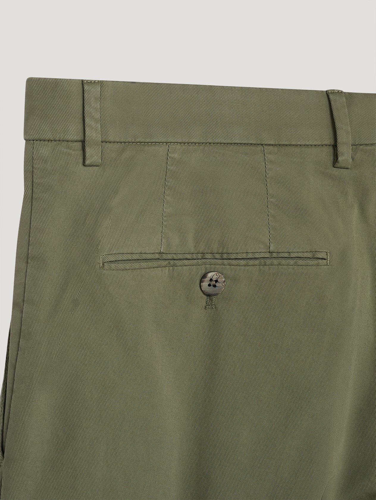 Green Gabardine Trousers - Image 2