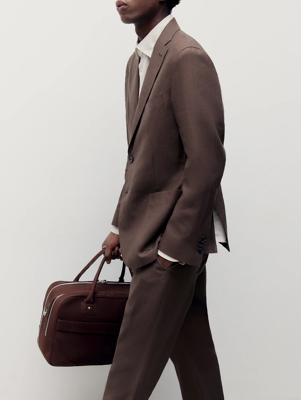 Brown Linen Greenwich Jacket - Image 3
