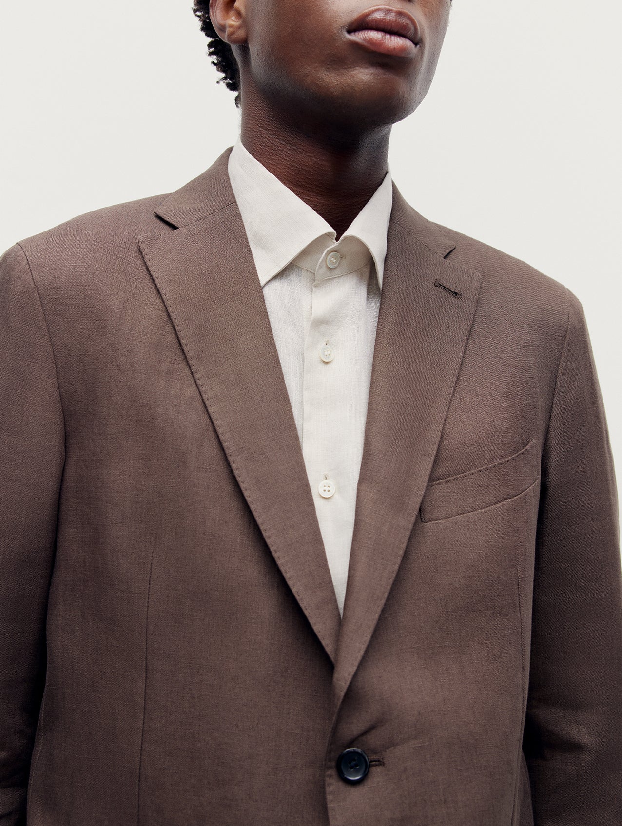 Brown Linen Greenwich Jacket - Image 6