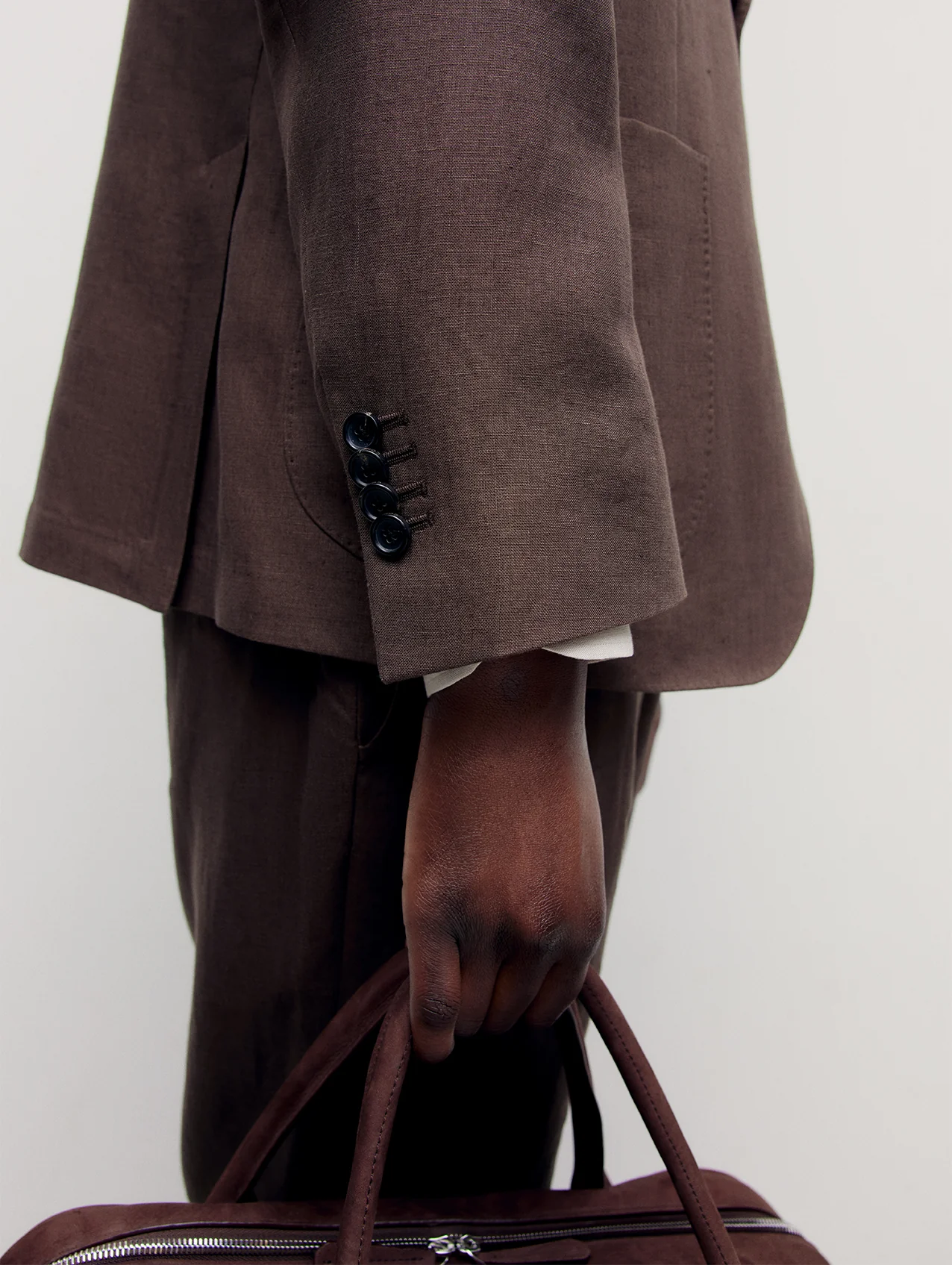 Brown Linen Greenwich Jacket - Image 8