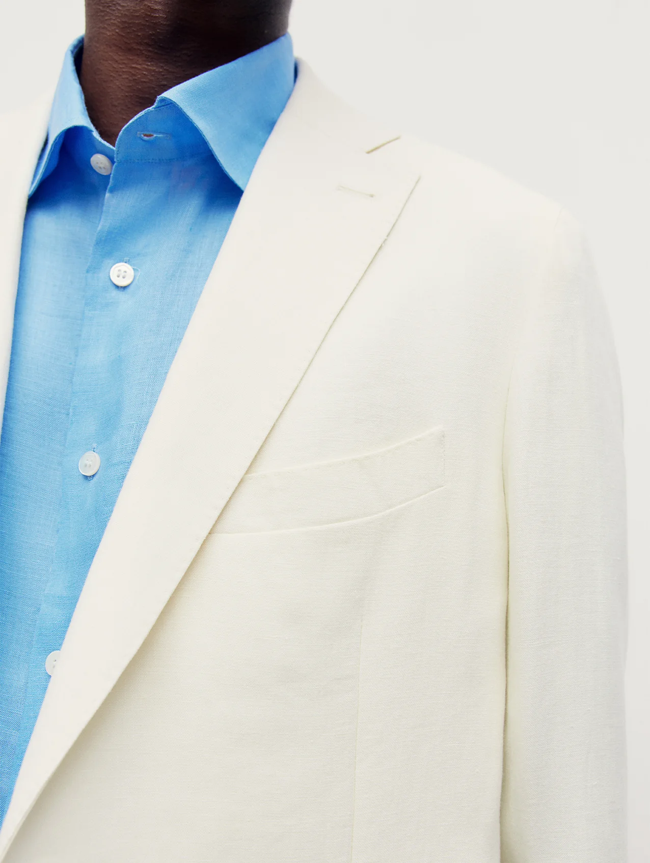 Ivory Linen Greenwich Jacket - Image 4
