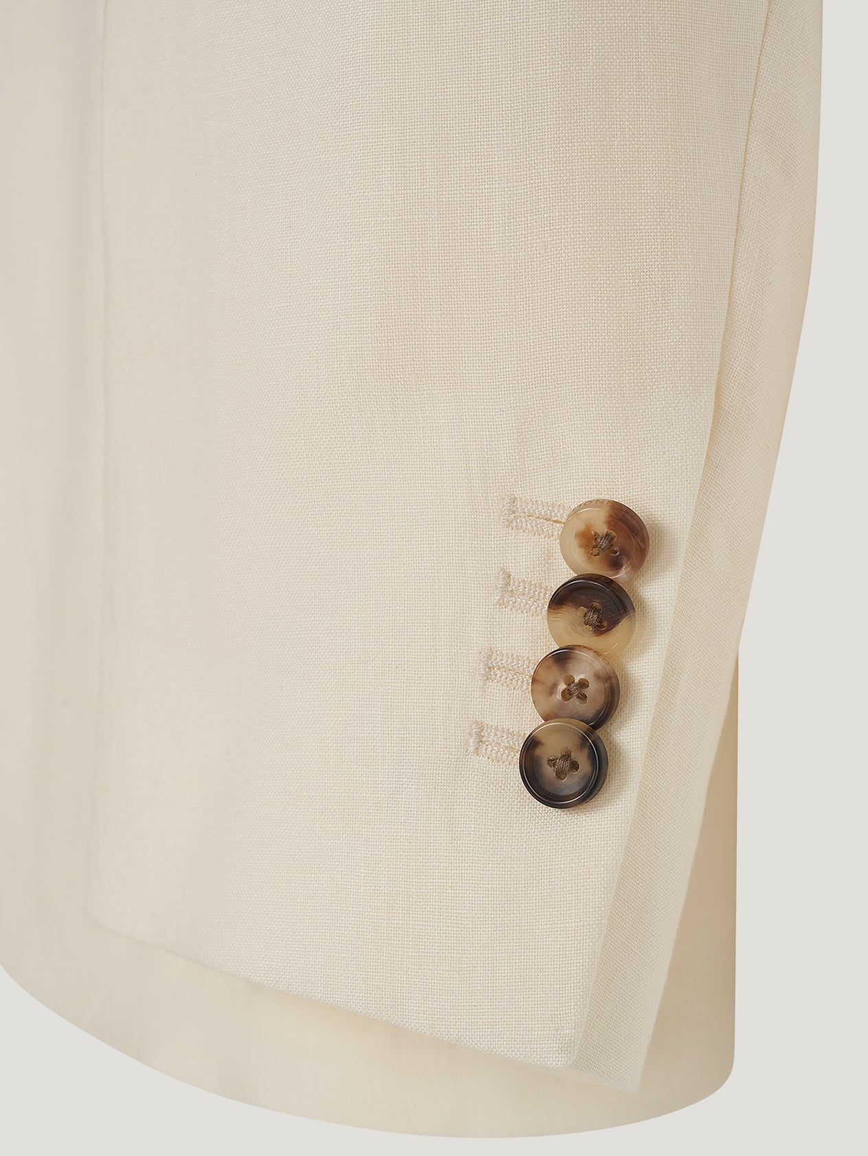 Ivory Linen Greenwich Jacket - Image 7