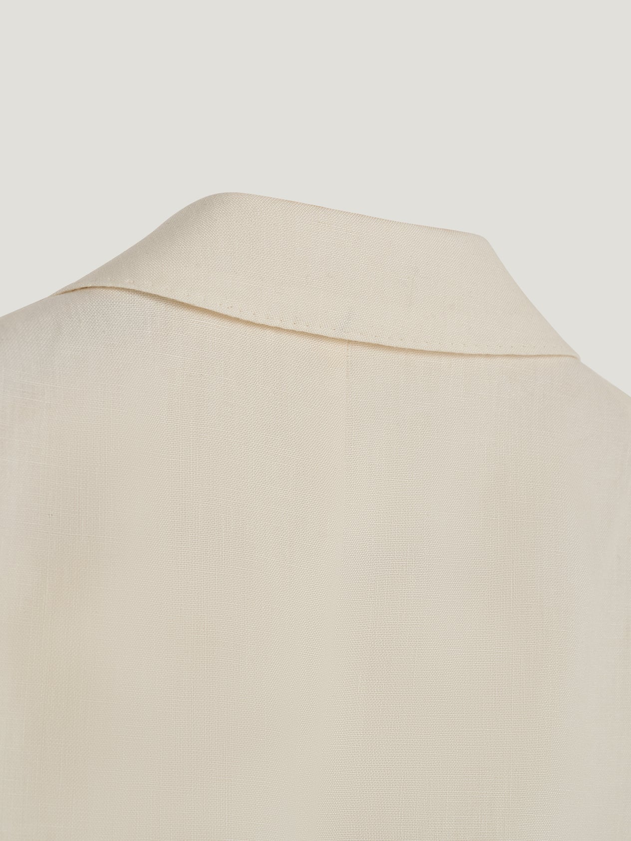 Ivory Linen Greenwich Jacket - Image 8