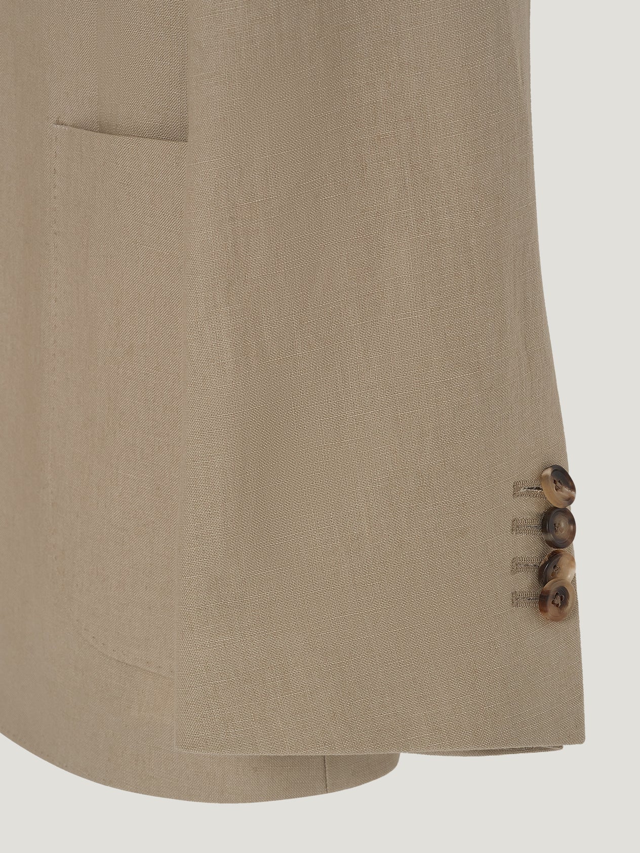 Taupe Linen Greenwich Jacket - Image 3