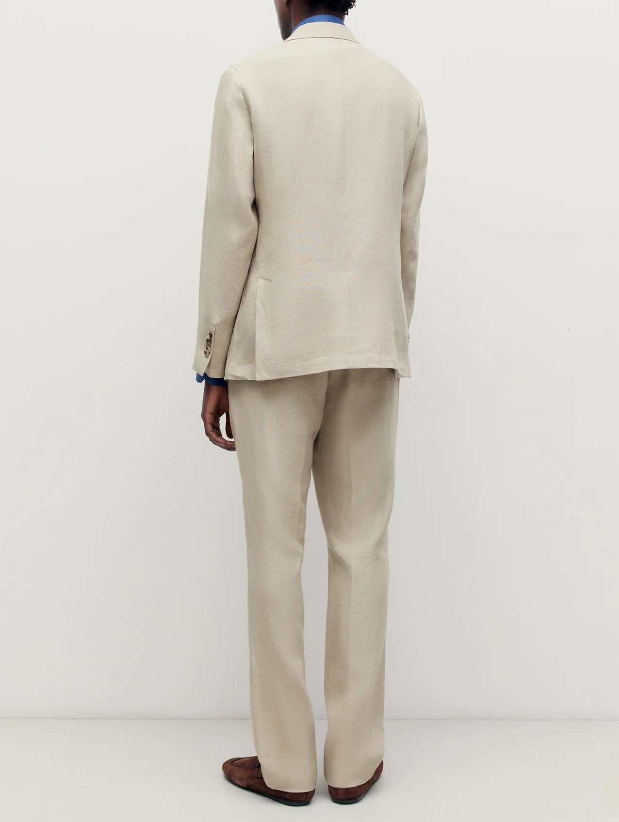 Taupe Linen Greenwich Jacket - Image 5