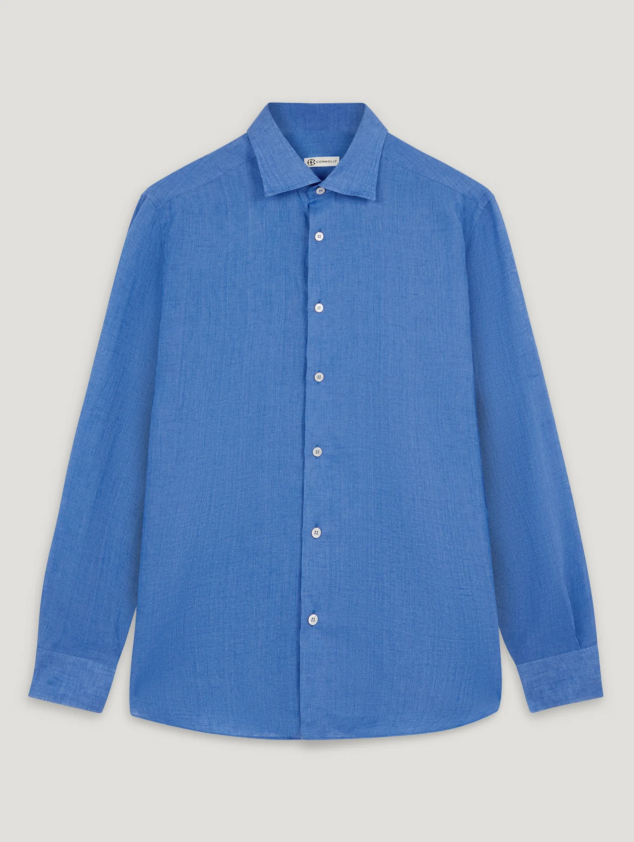 Blue Linen Richmond Shirt