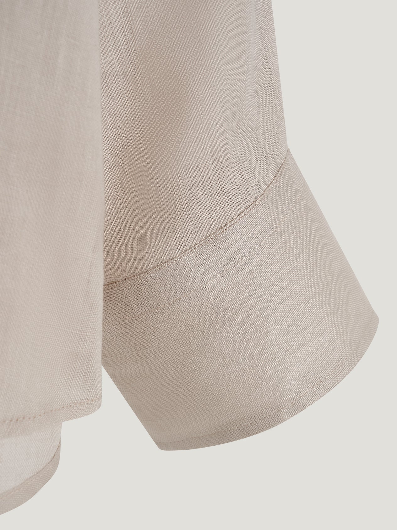Bone Linen Richmond Shirt - Image 4