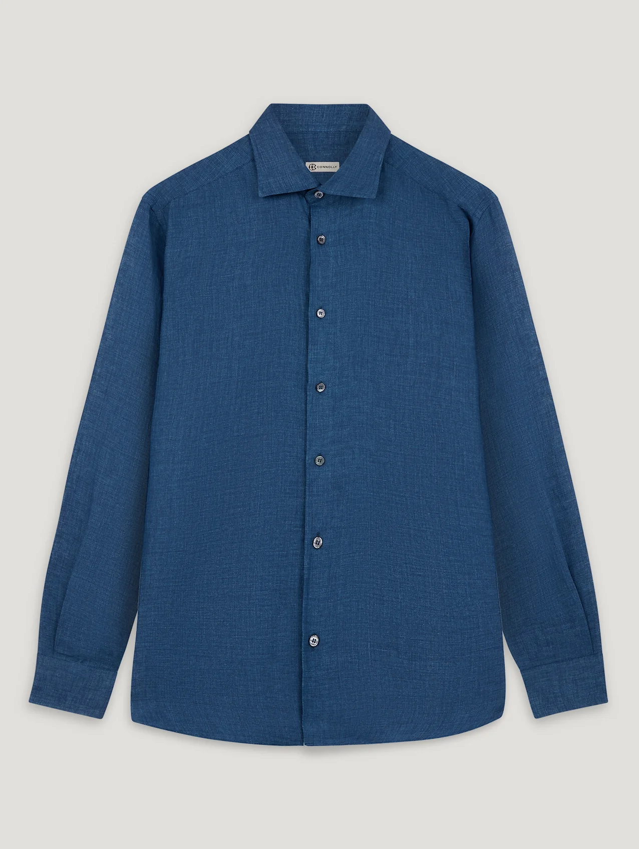 Navy Linen Richmond Shirt