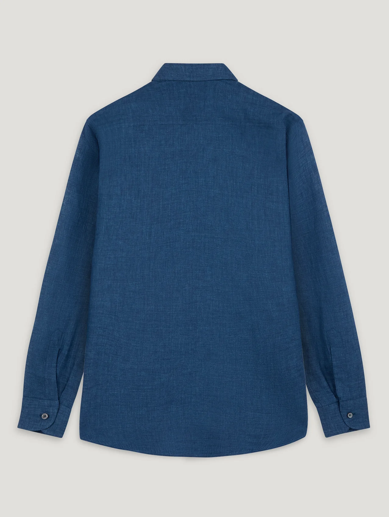 Navy Linen Richmond Shirt - Image 3