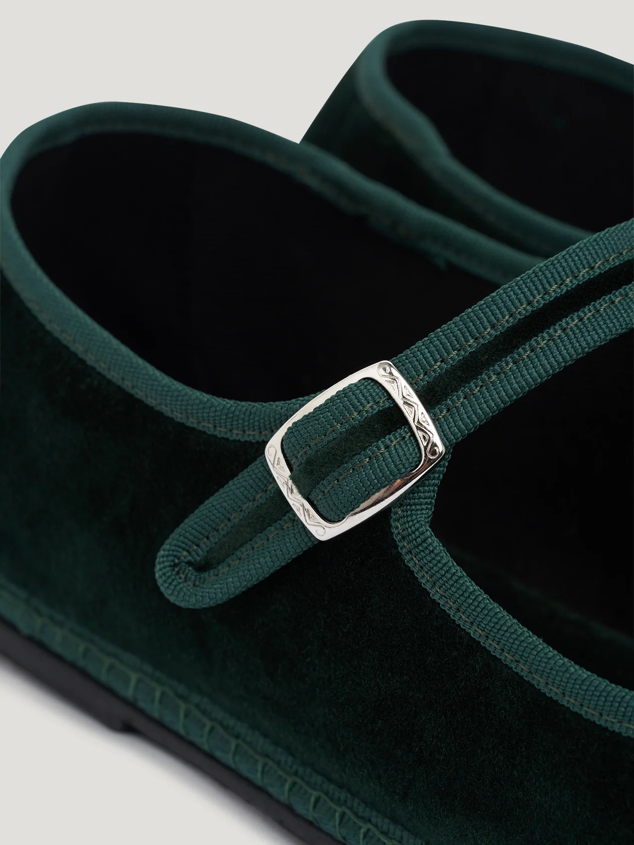 Mens Velvet Dark Green MJs - Image 2