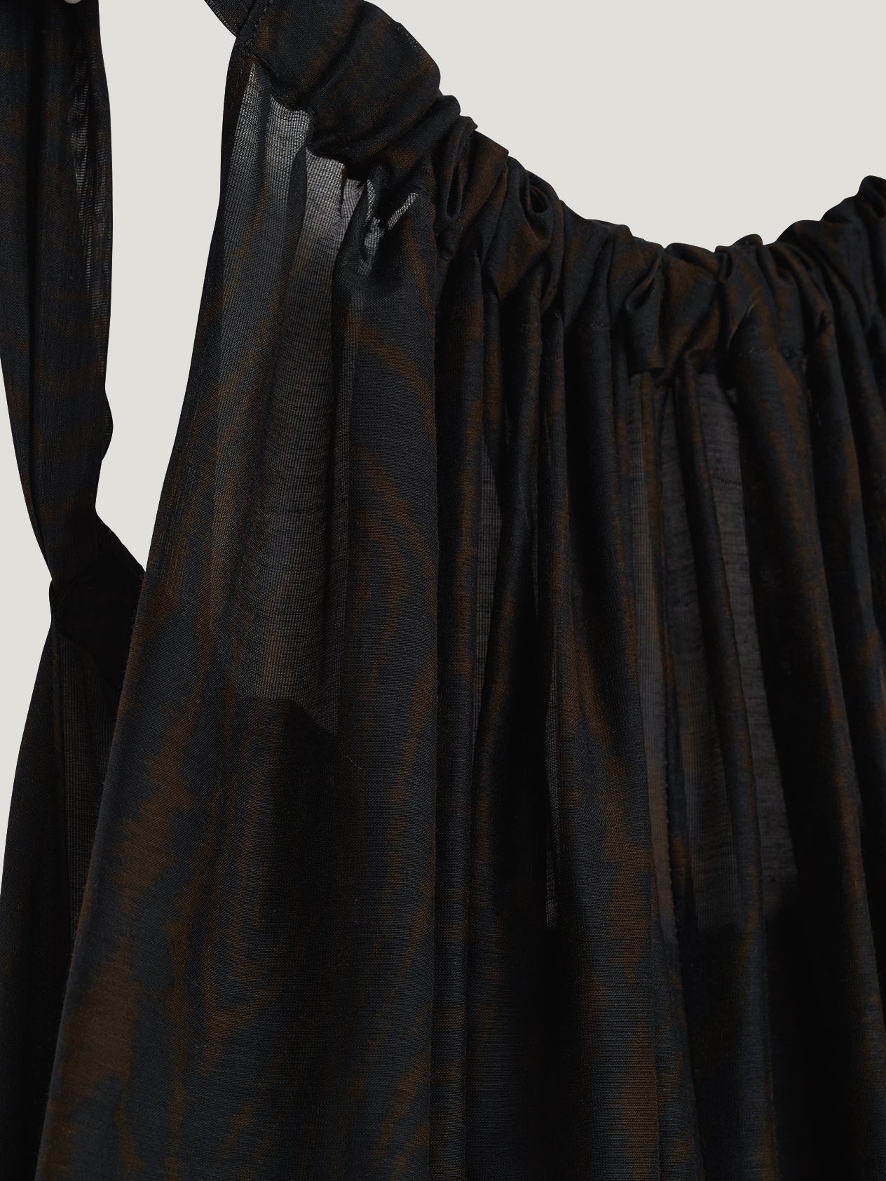 Moire Printed Trapeze Dress - Image 4