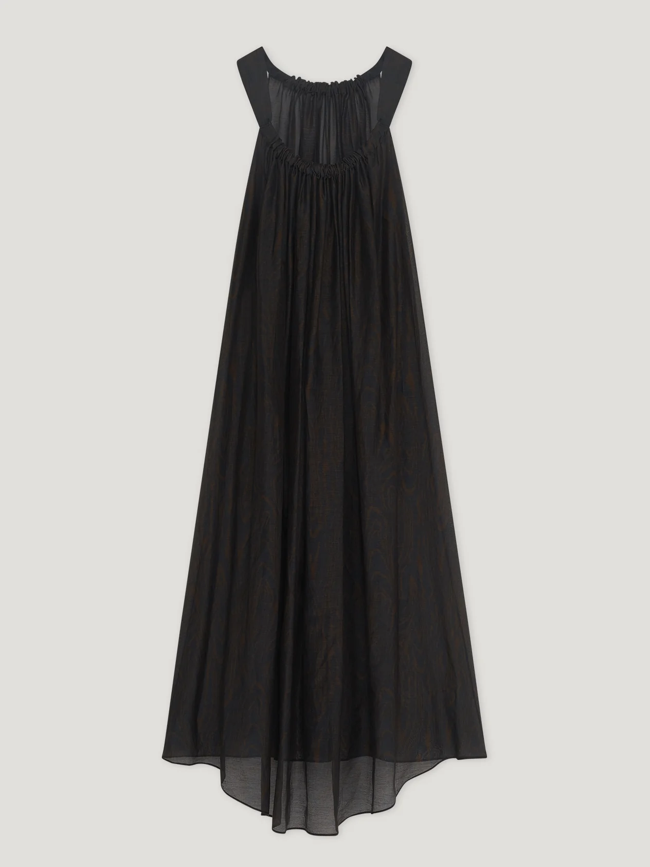 Moire Printed Trapeze Dress - Image 5