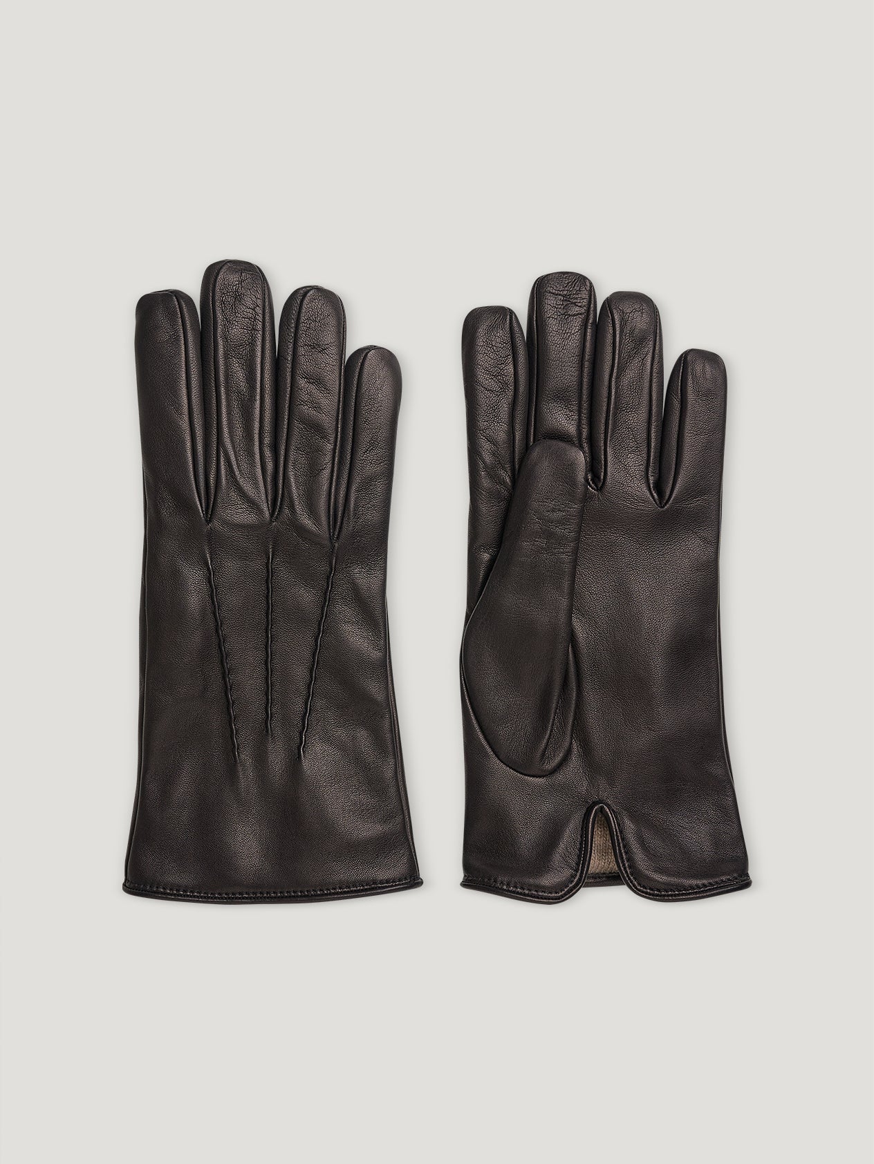 Ash Brown Nappa Cashmere Lined Glove