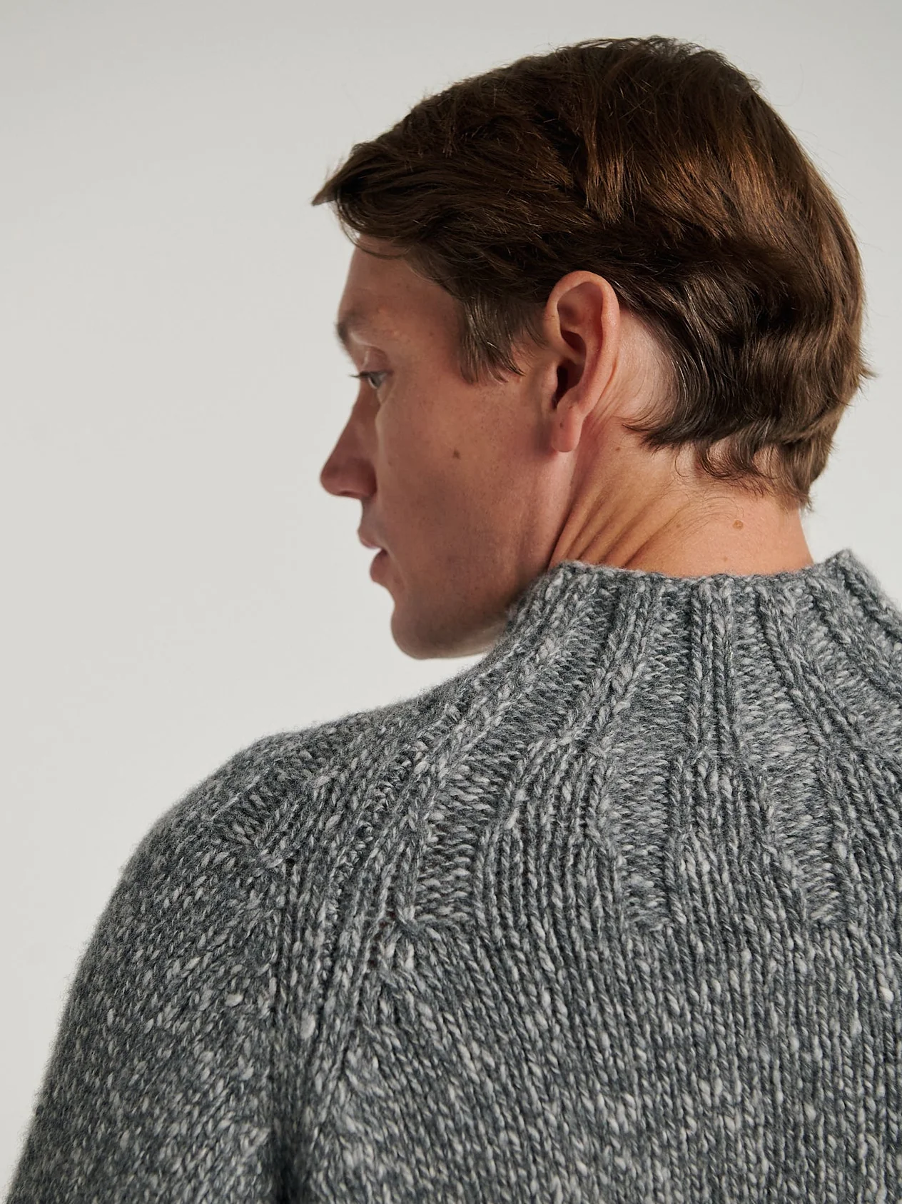 Dark Grey Oversized Chunky Knit - Image 3
