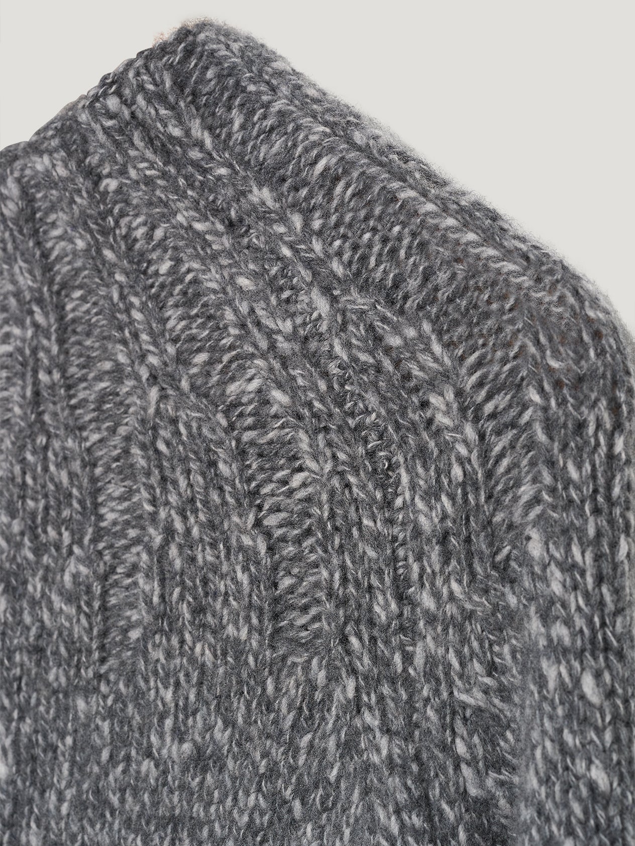 Dark Grey Oversized Chunky Knit - Image 5