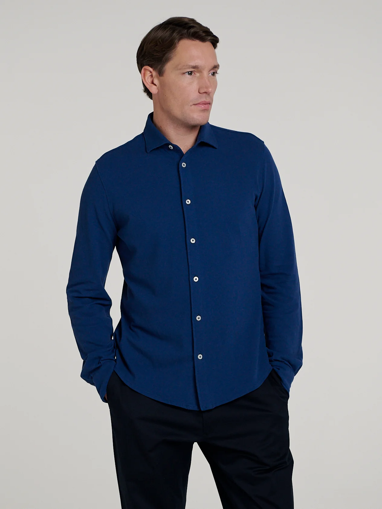 Denim Pique Shirt