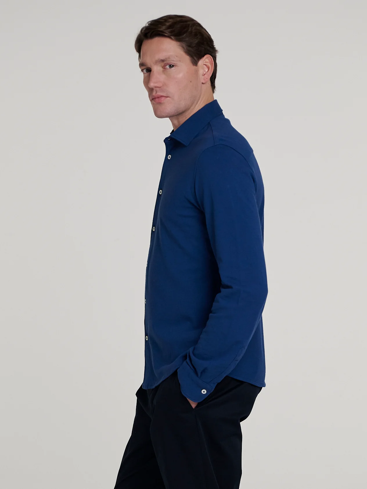 Denim Pique Shirt - Image 3