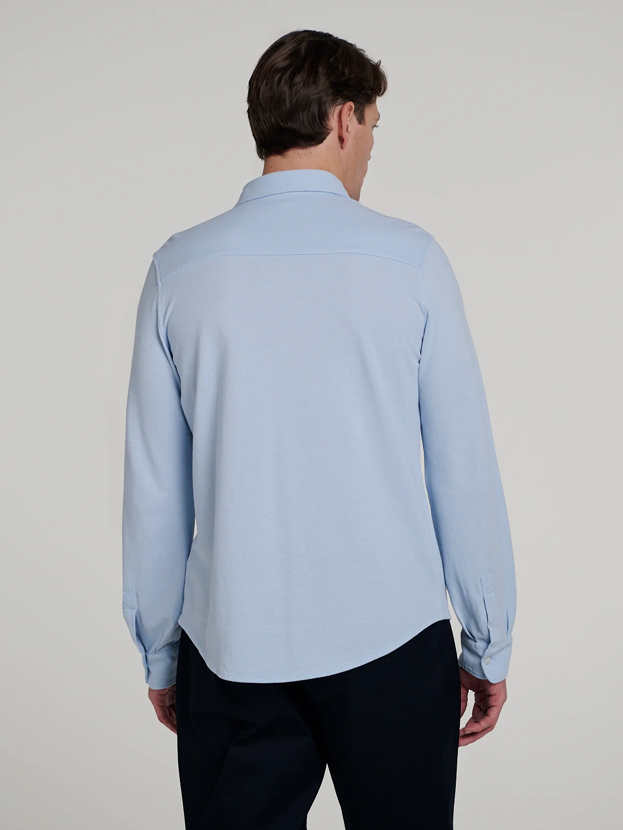 Light Blue Pique Shirt - Image 3