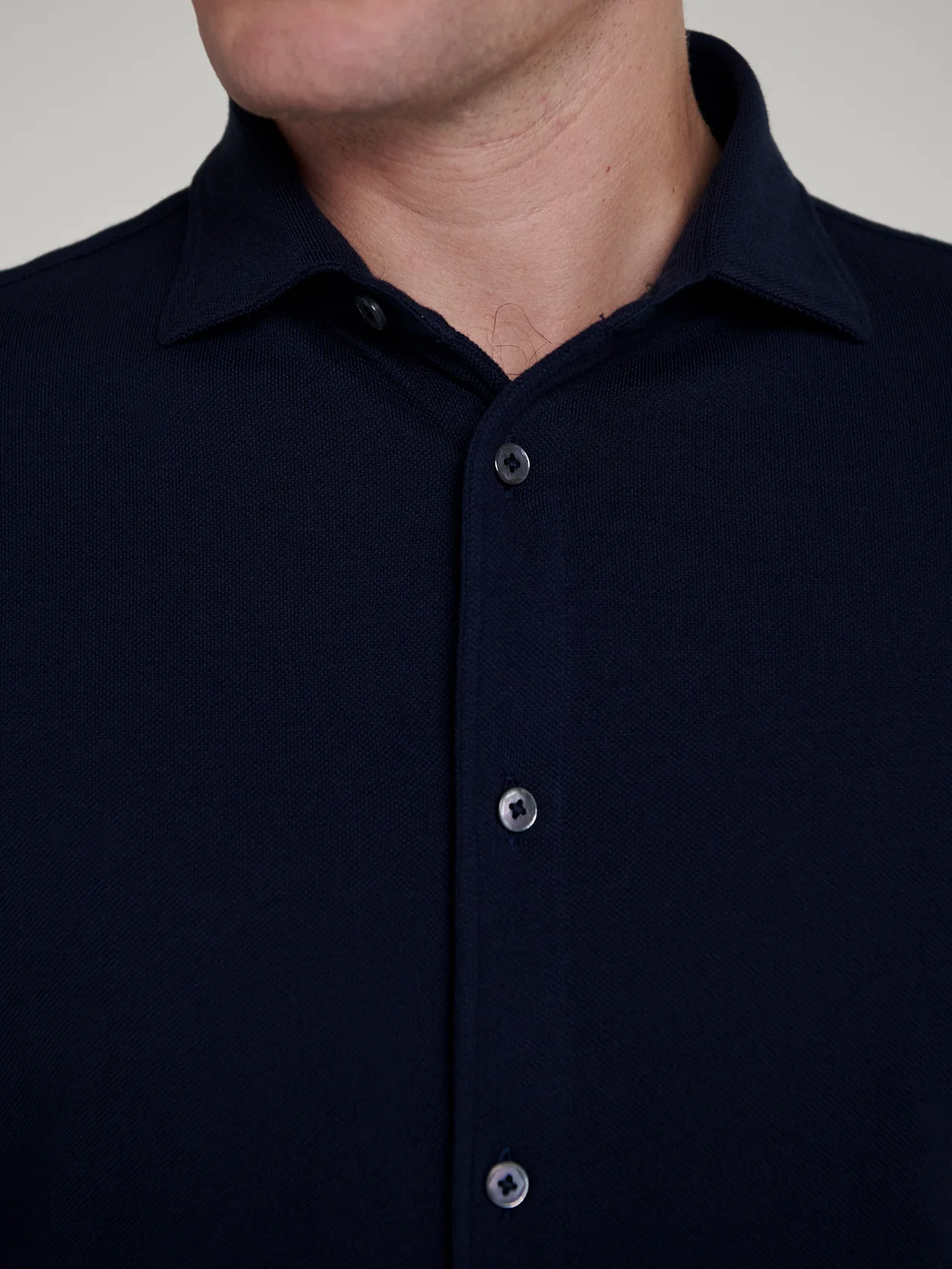 Navy Pique Shirt